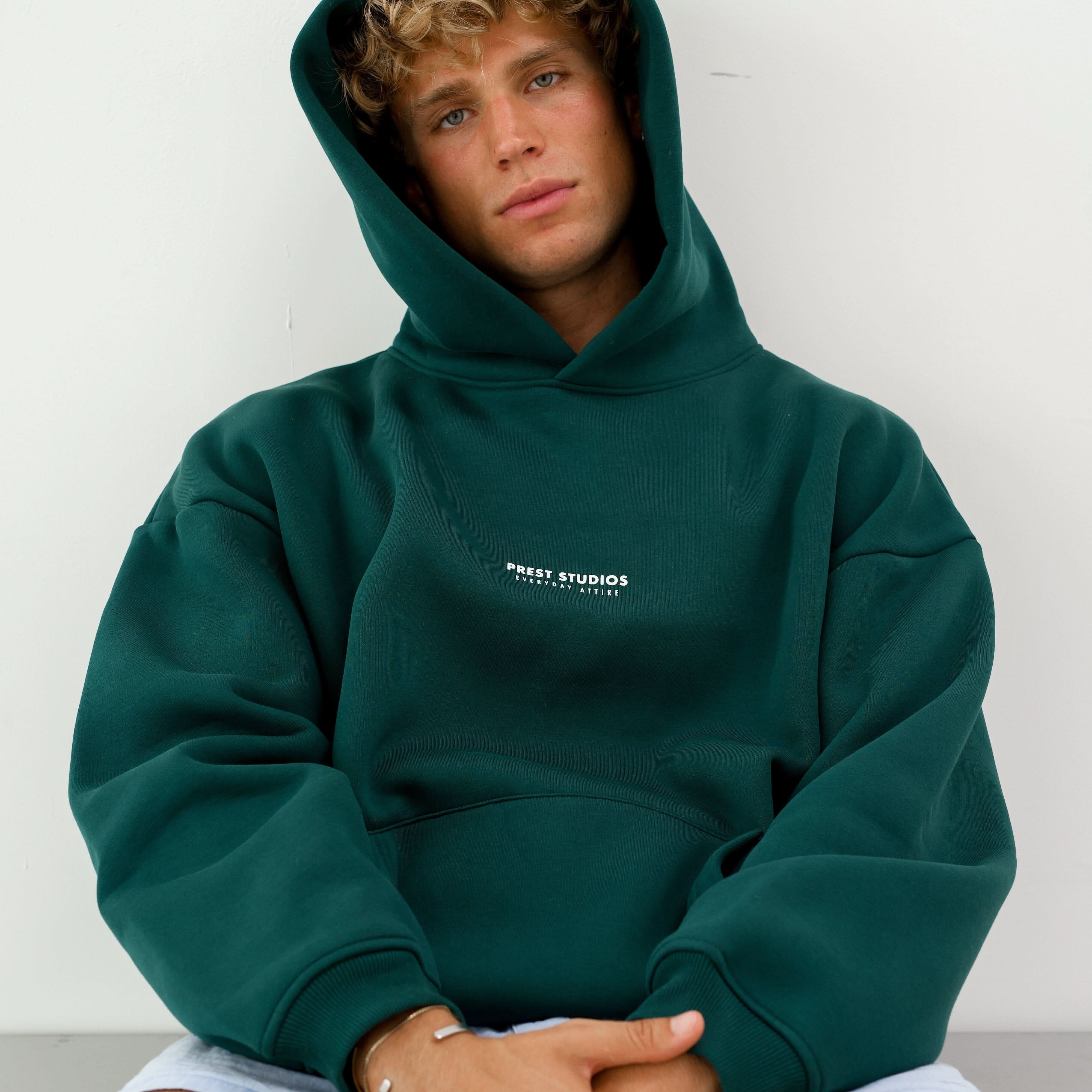 Oversize Hoodie Forest Green