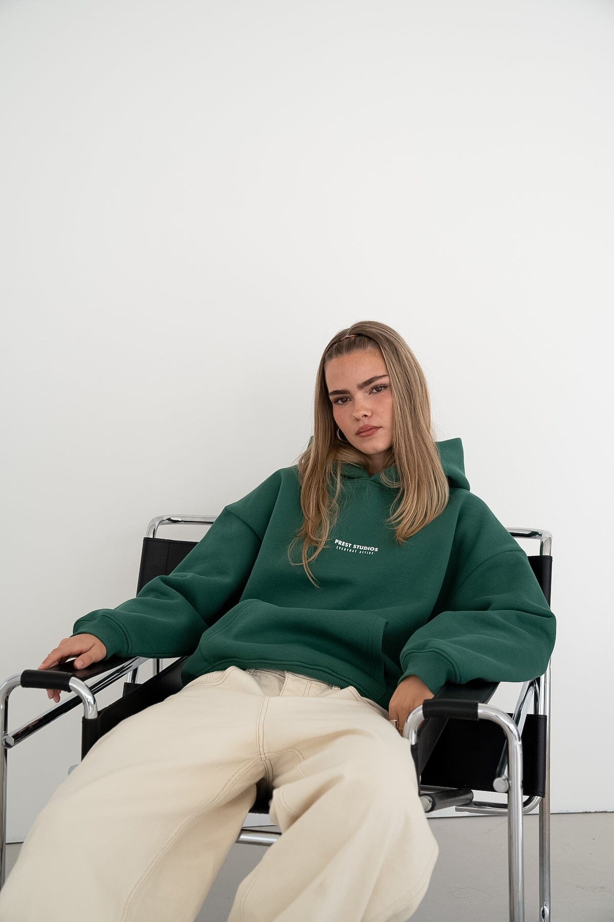 Oversize Hoodie Forest Green Hoodie PREST STUDIOS 