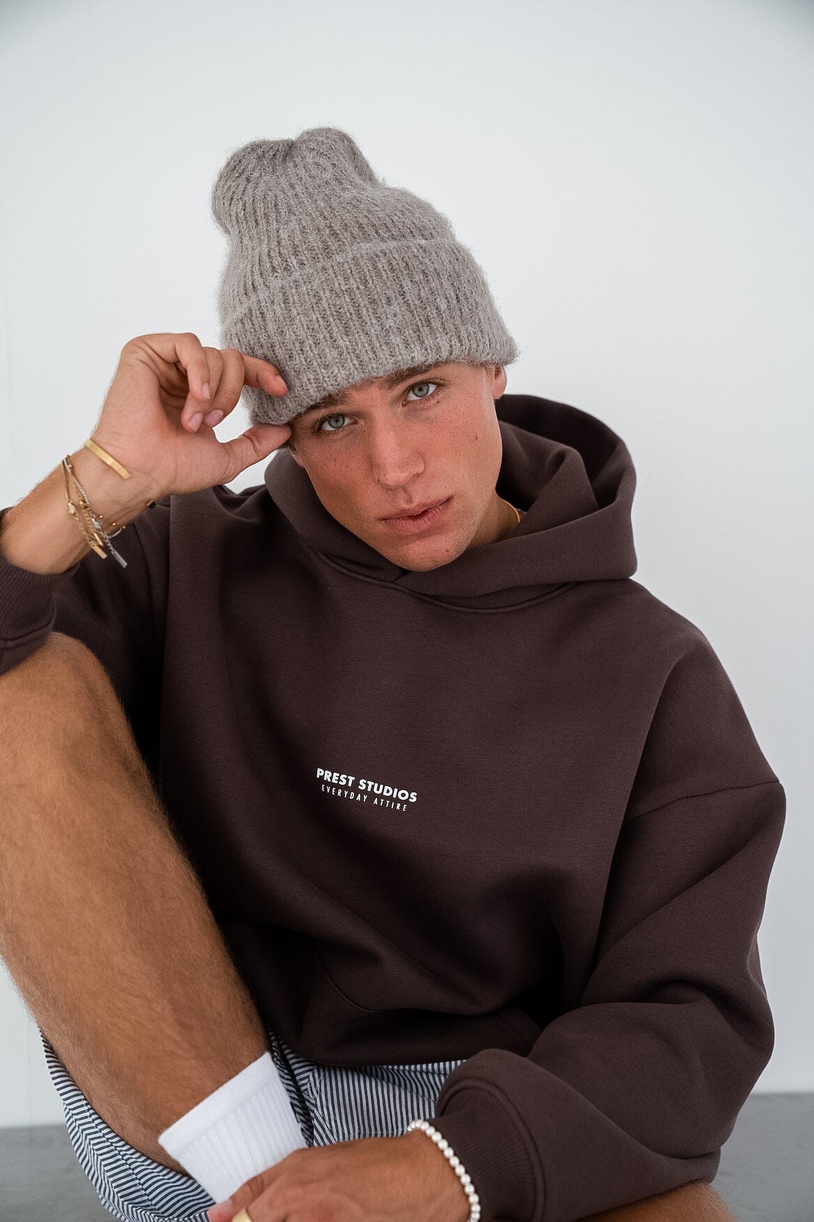 Oversize Hoodie Braun PREST STUDIOS 