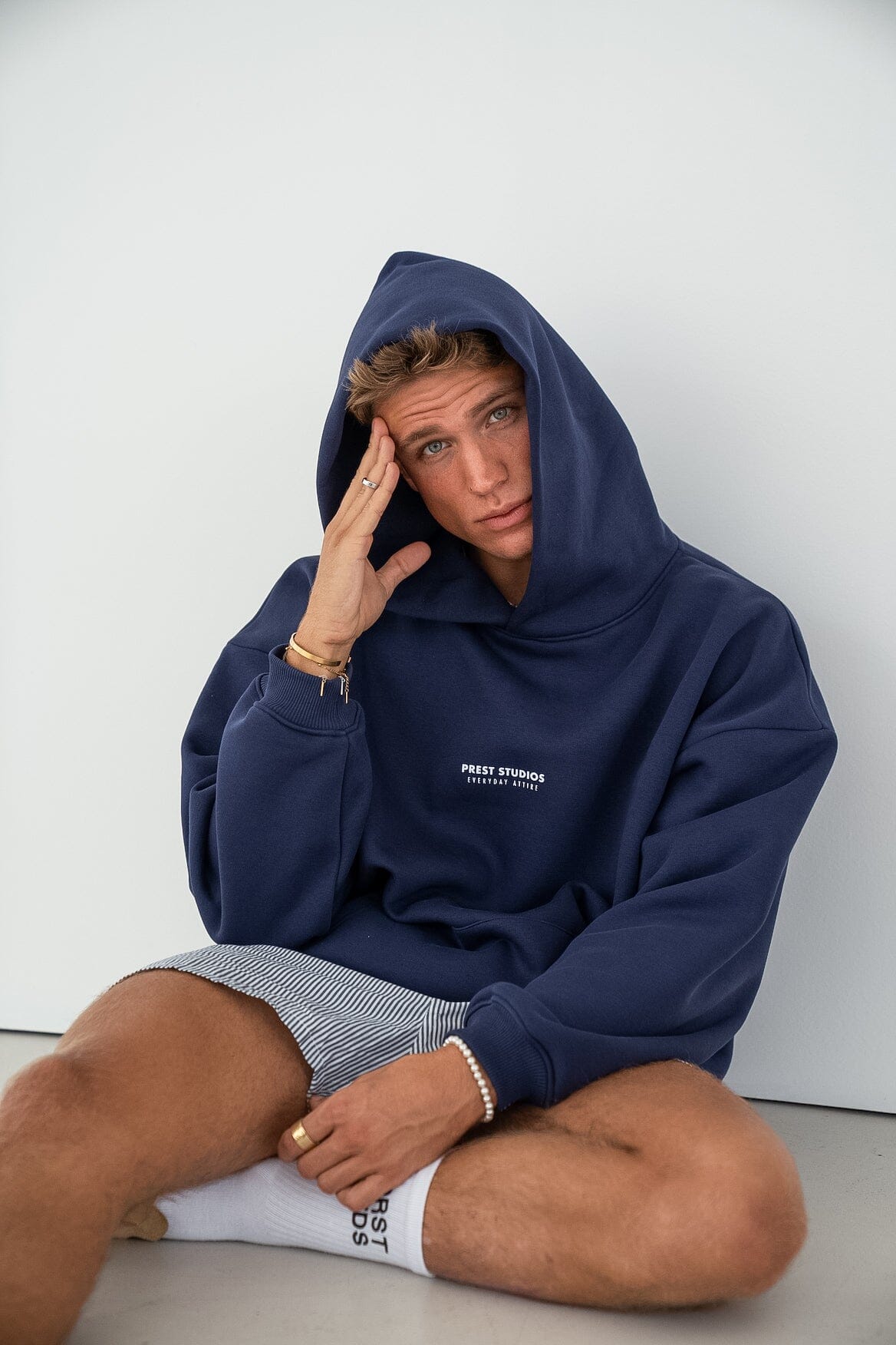 Navy Zip Hoodie