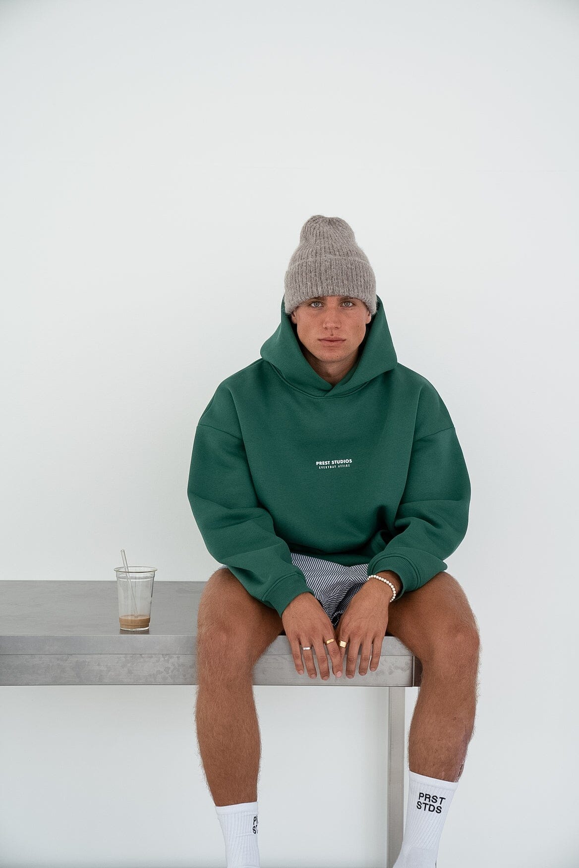 Oversize Hoodie Forest Grün für Herren