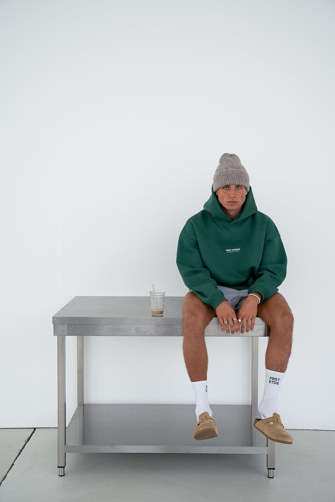 Grüner adidas Hoodie