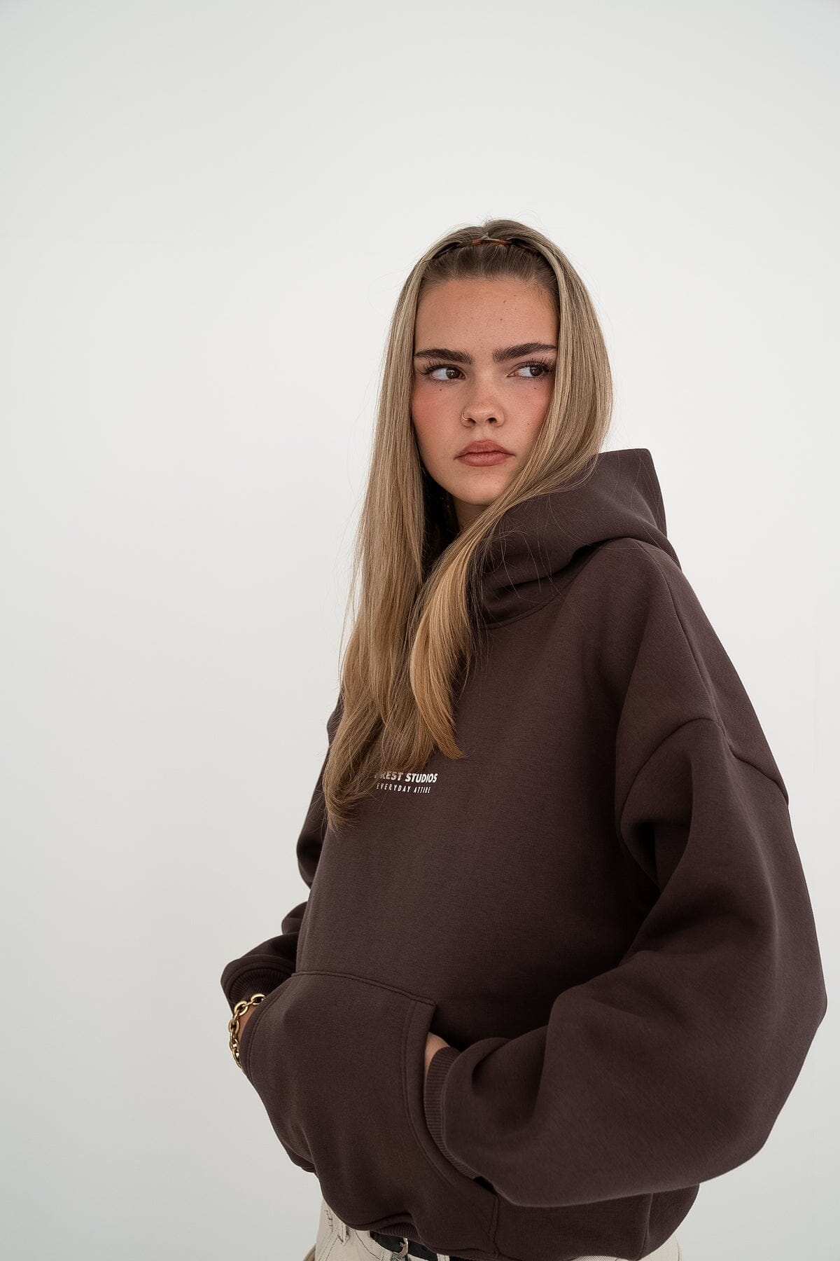 LFDY Brauner Hoodie Damen