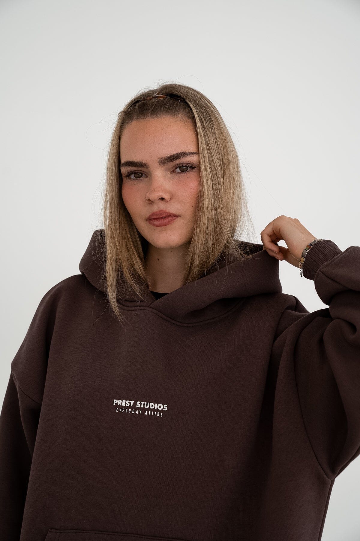 Oversize Hoodie Braun PREST STUDIOS 