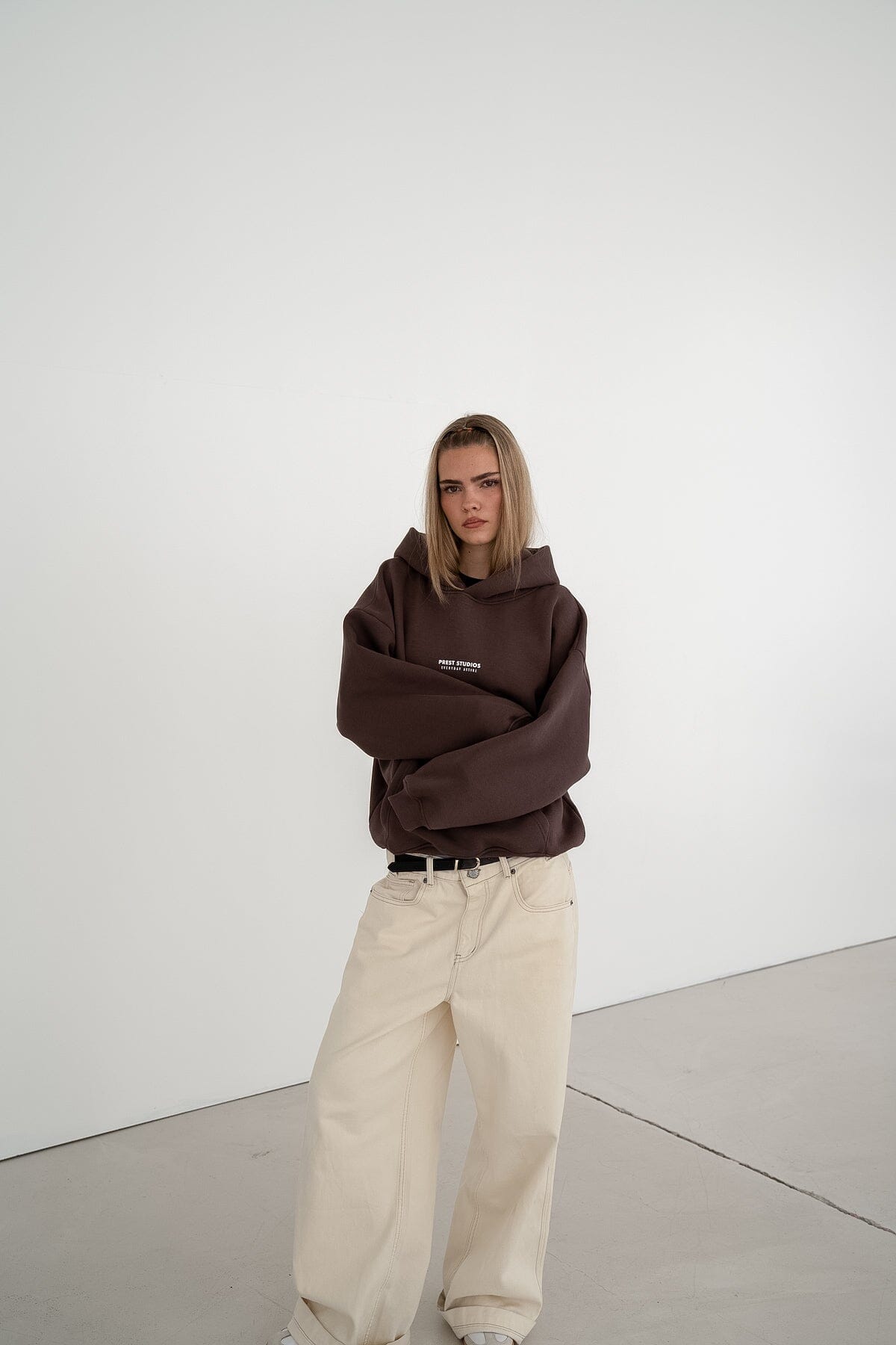 Oversize Hoodie Braun PREST STUDIOS 