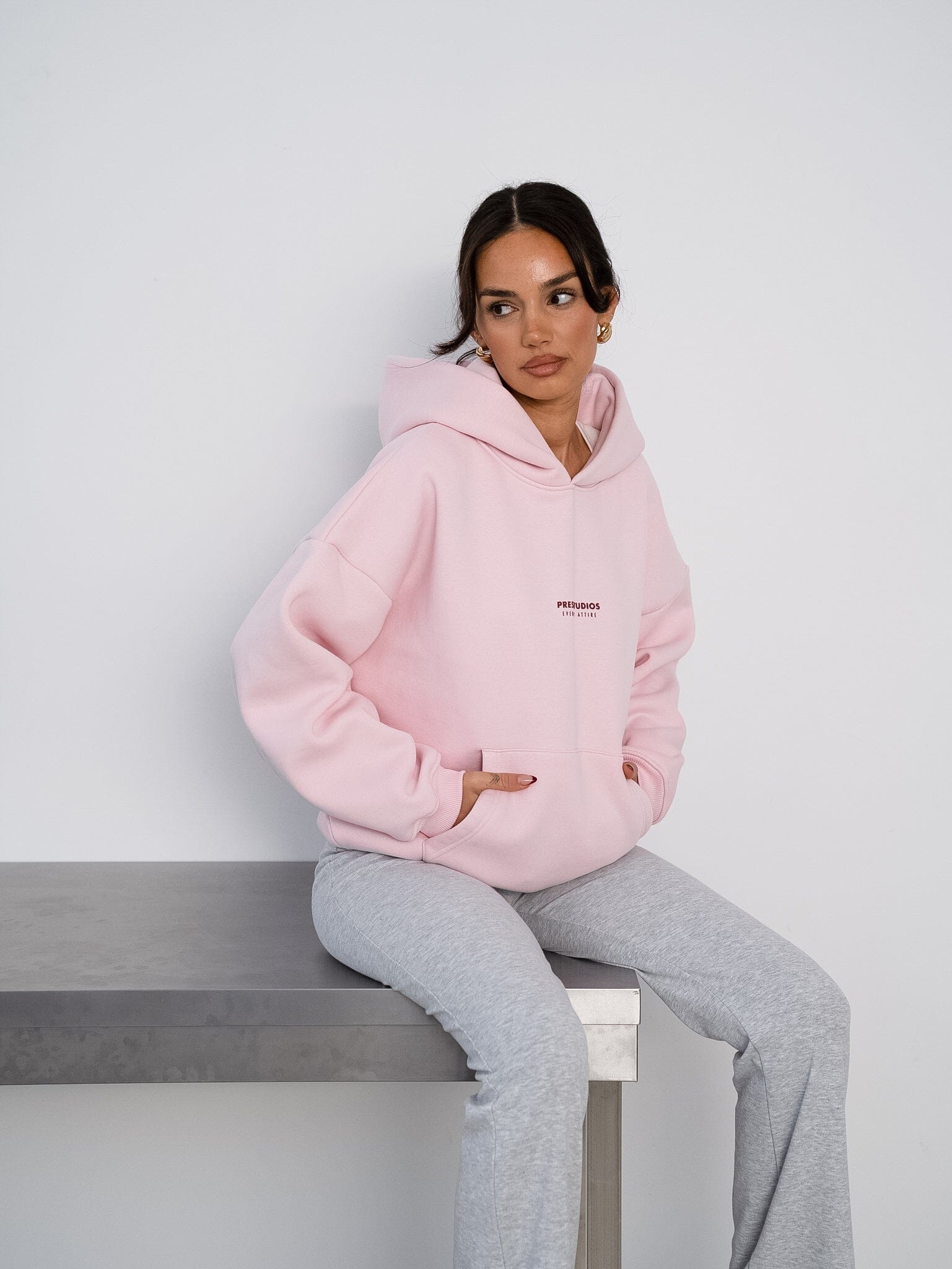 Oversize Hoodie Rosa PREST STUDIOS 