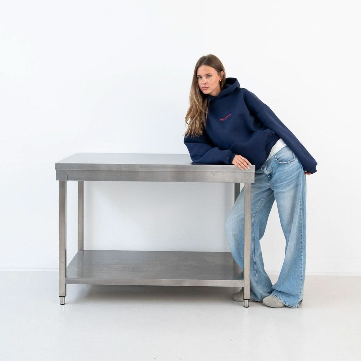 Hoodie Marineblau Hoodie PREST STUDIOS 