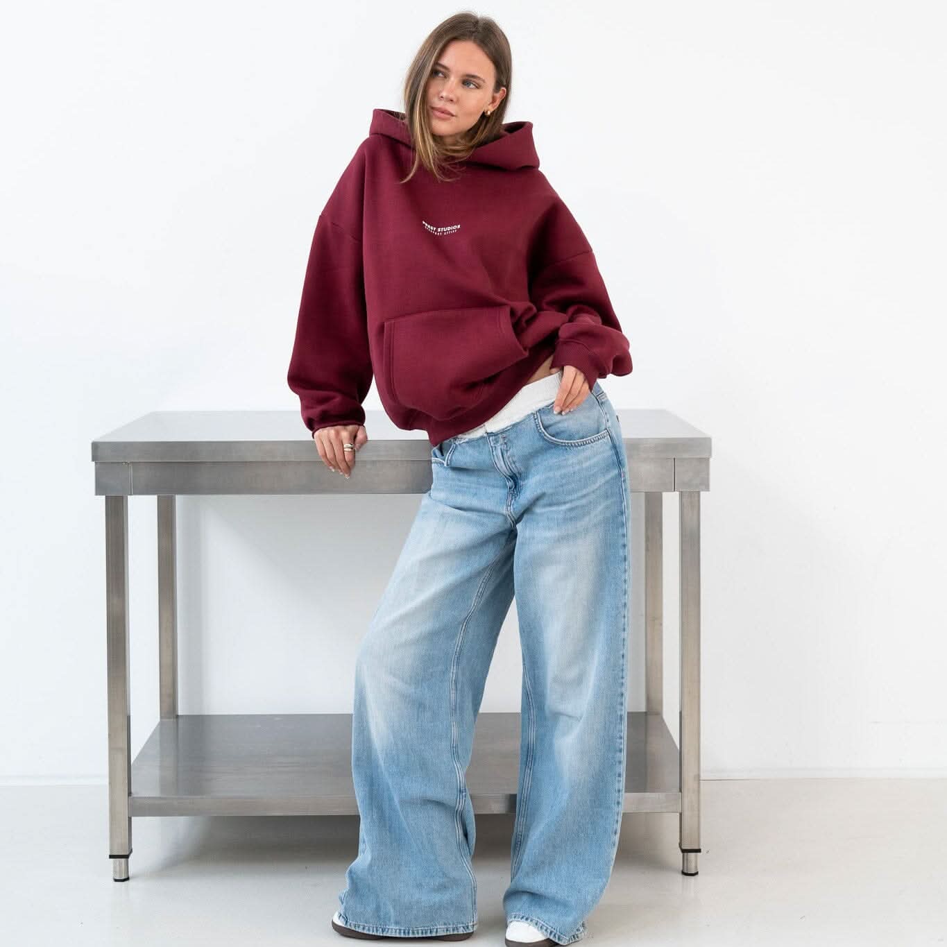 Hoodie Weinrot PREST STUDIOS 