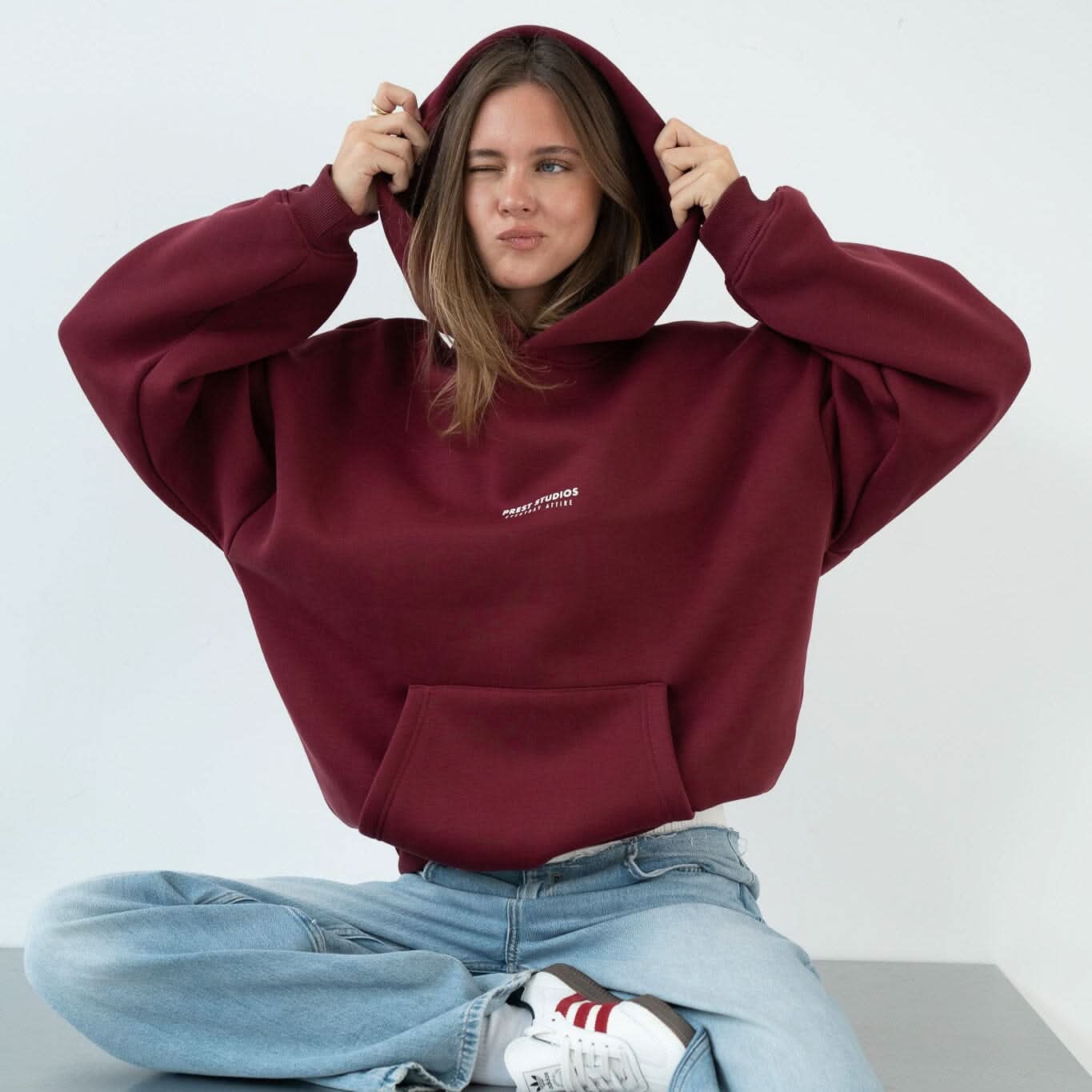 Hoodie Weinrot PREST STUDIOS 
