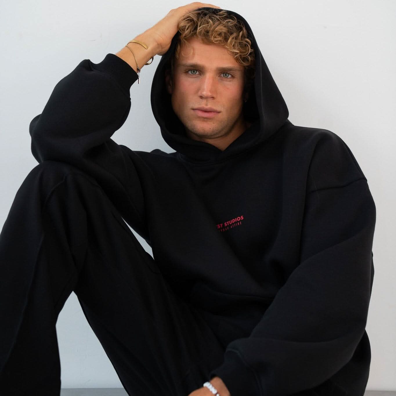 Hoodie Schwarz HOODIE PREST STUDIOS 