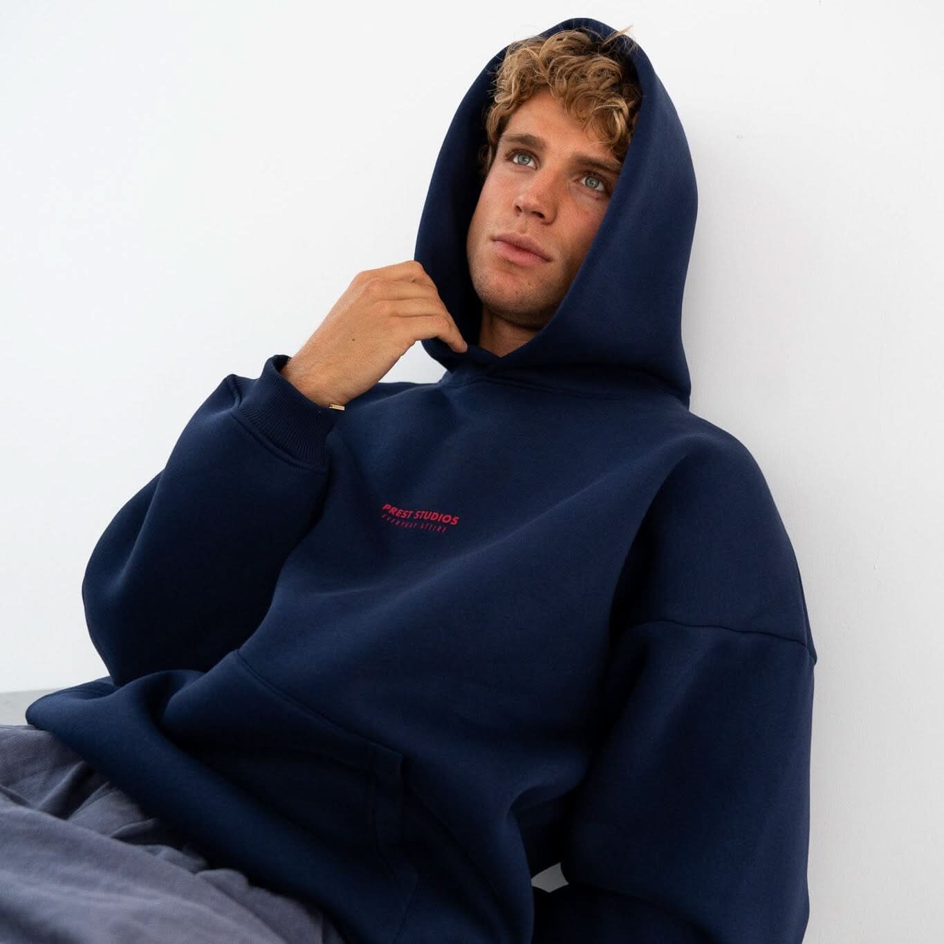 Hoodie Marineblau Hoodie PREST STUDIOS 