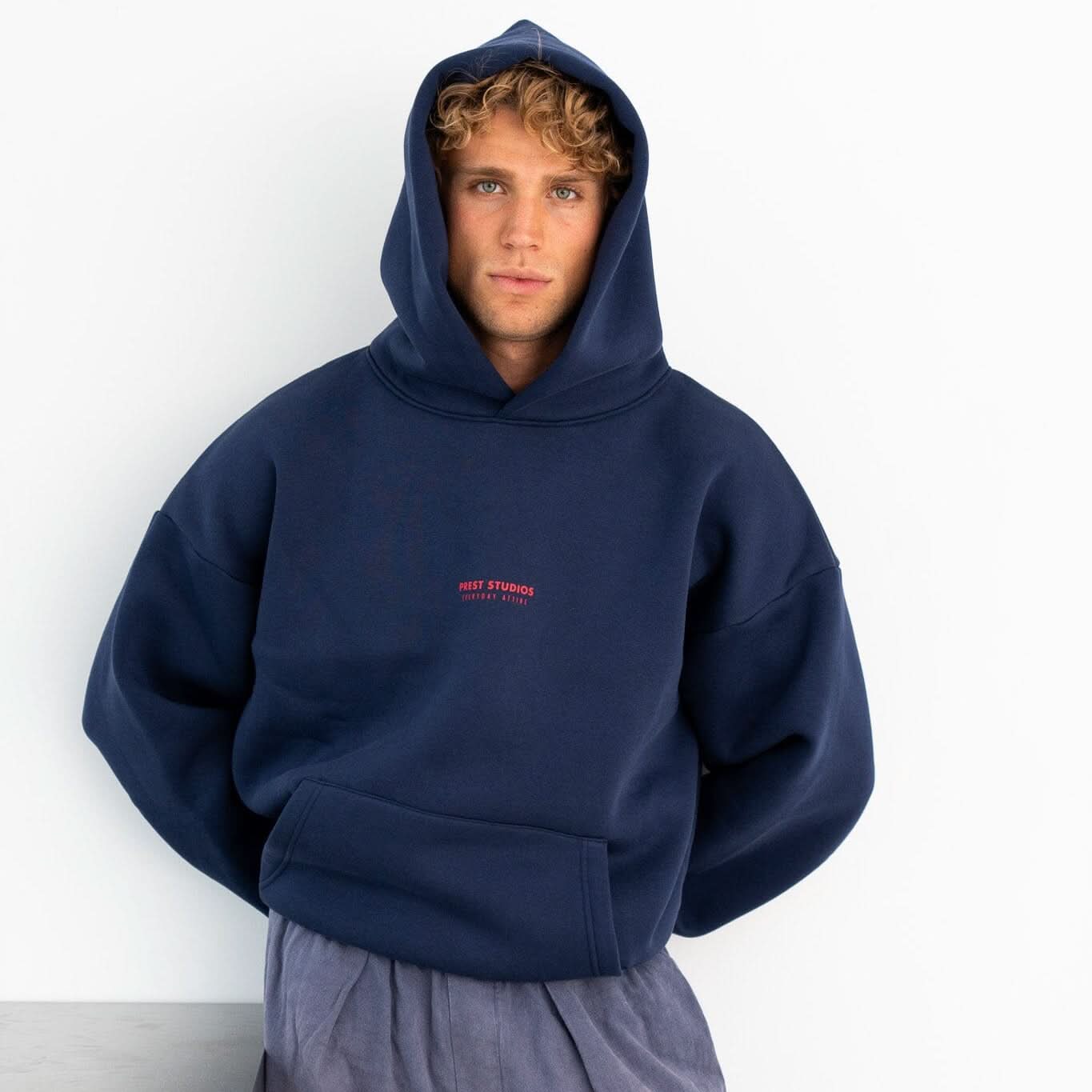 Hoodie Marineblau Hoodie PREST STUDIOS 
