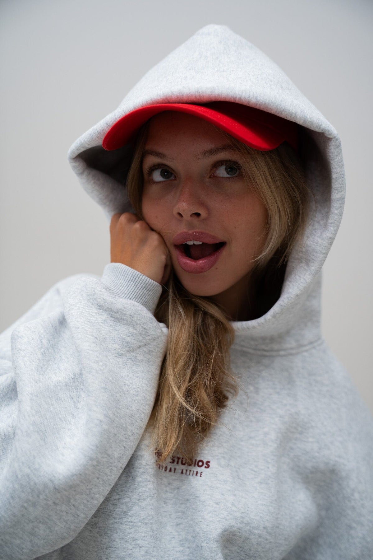 Hoodie Melange Grau PREST STUDIOS 