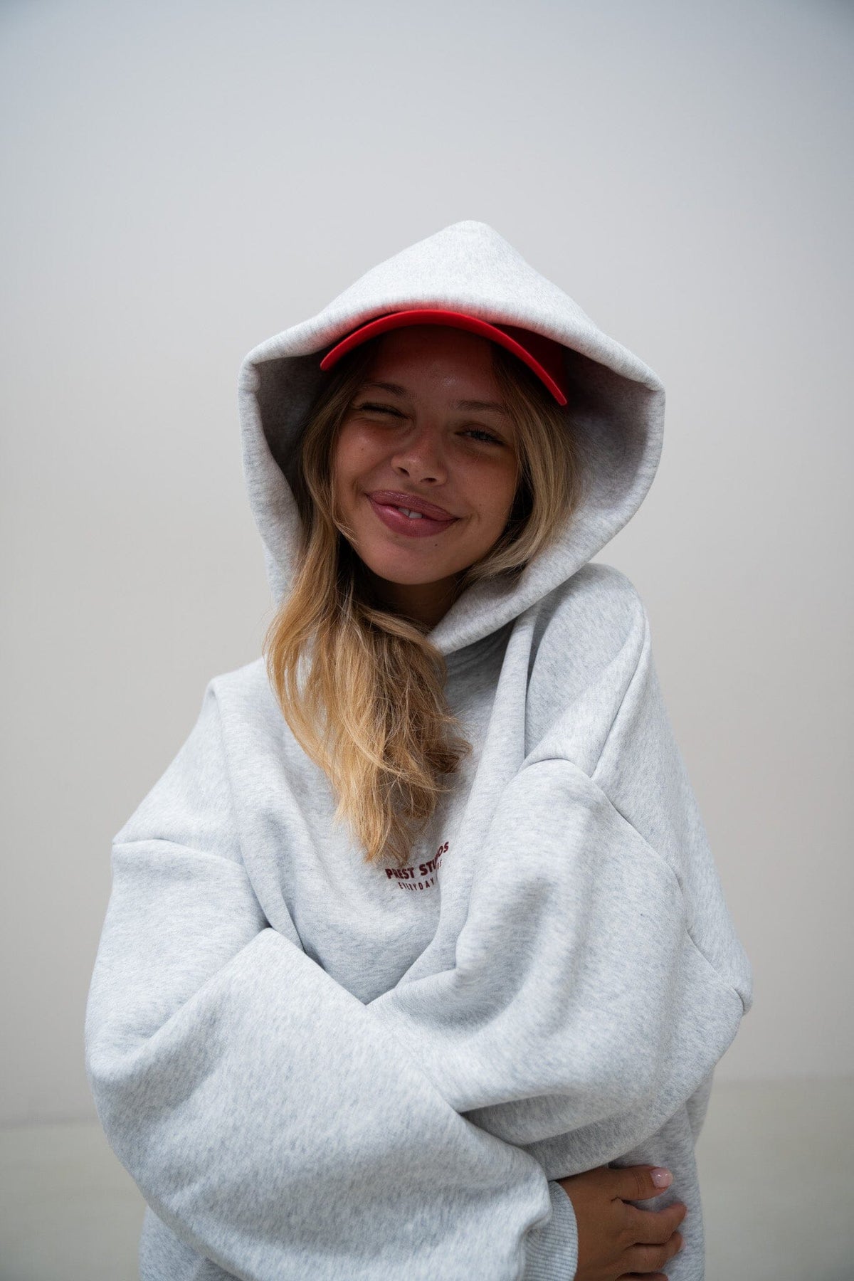 Hoodie Melange Grau PREST STUDIOS 