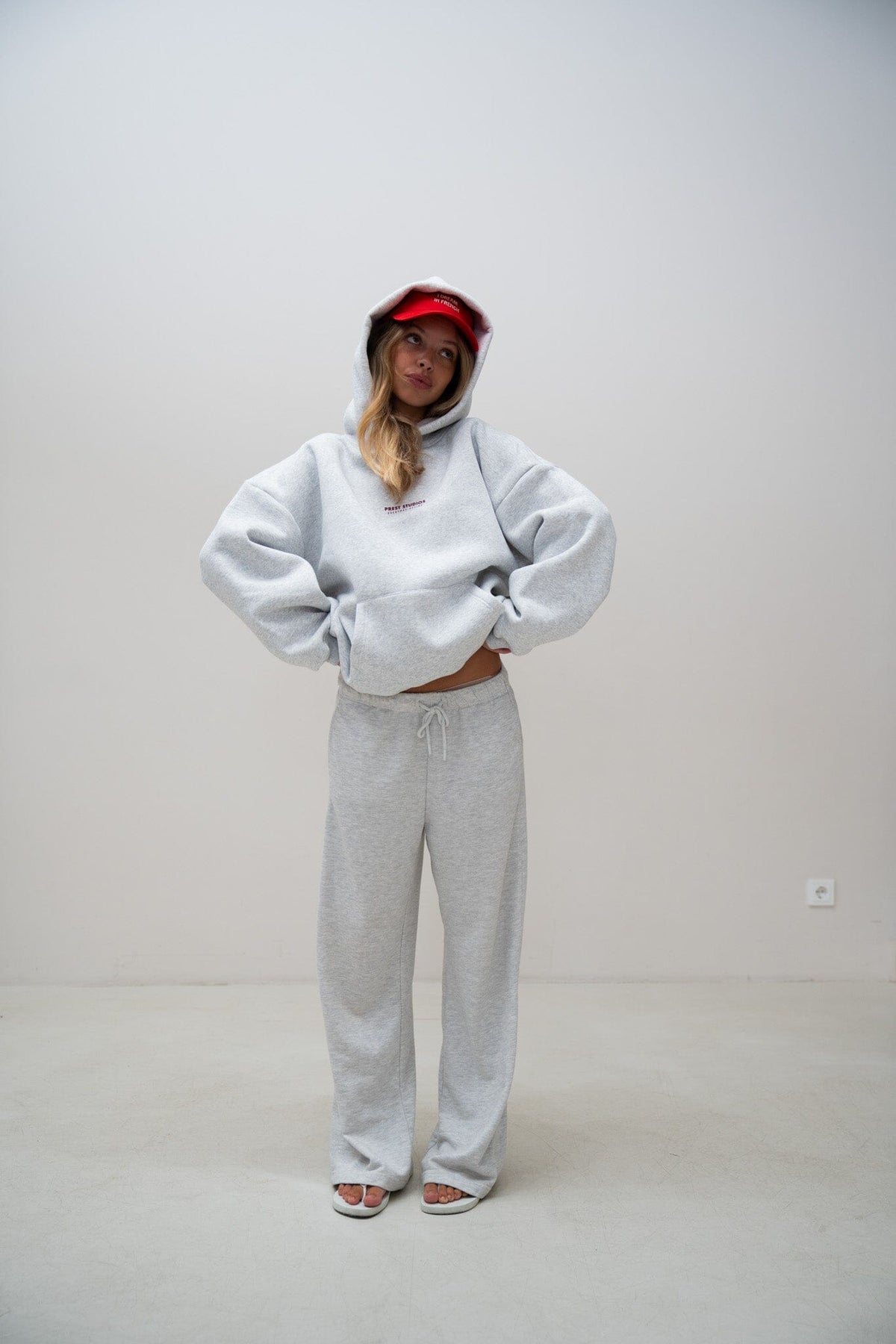 Hoodie Melange Grau PREST STUDIOS 