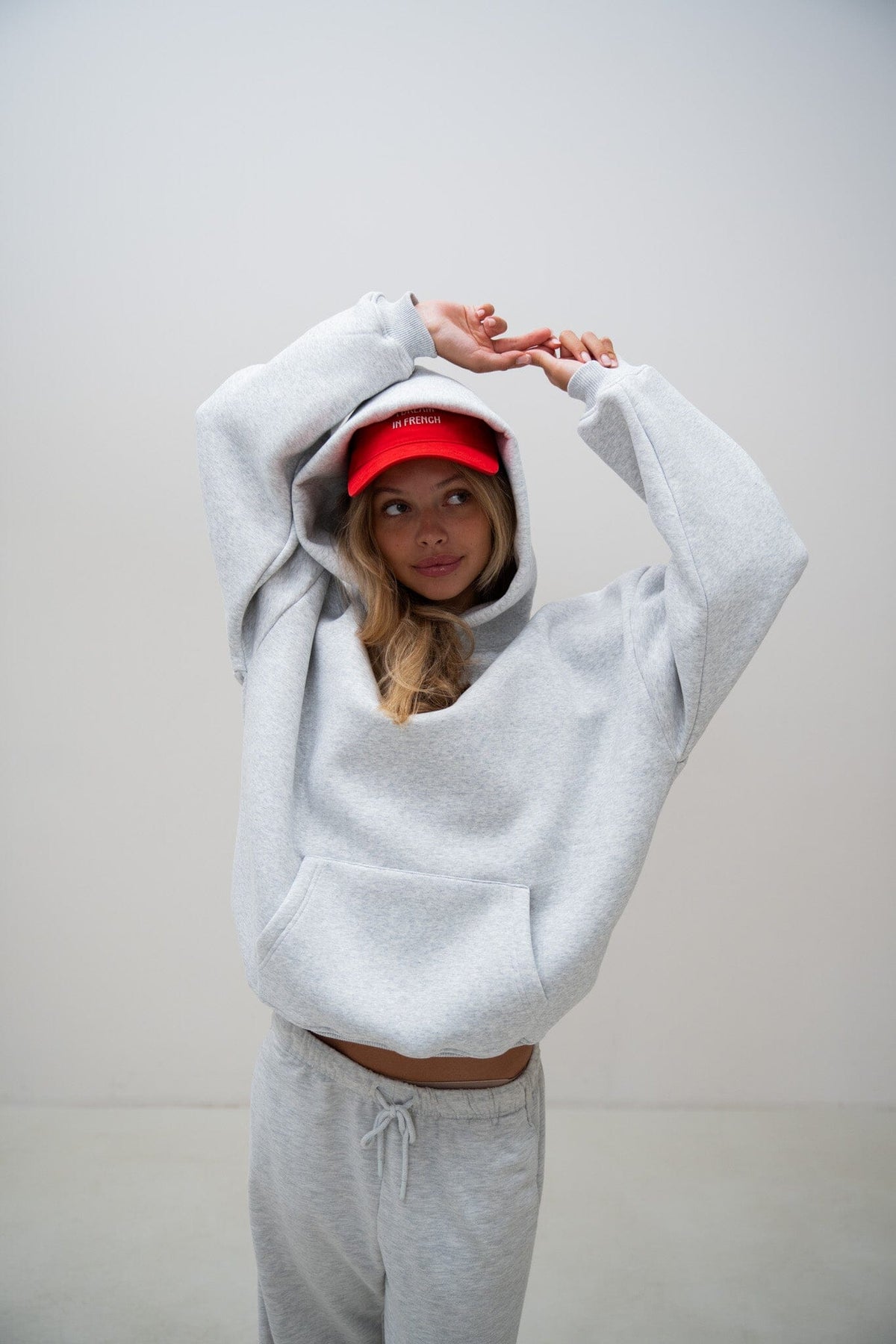 Hoodie Melange Grau PREST STUDIOS 
