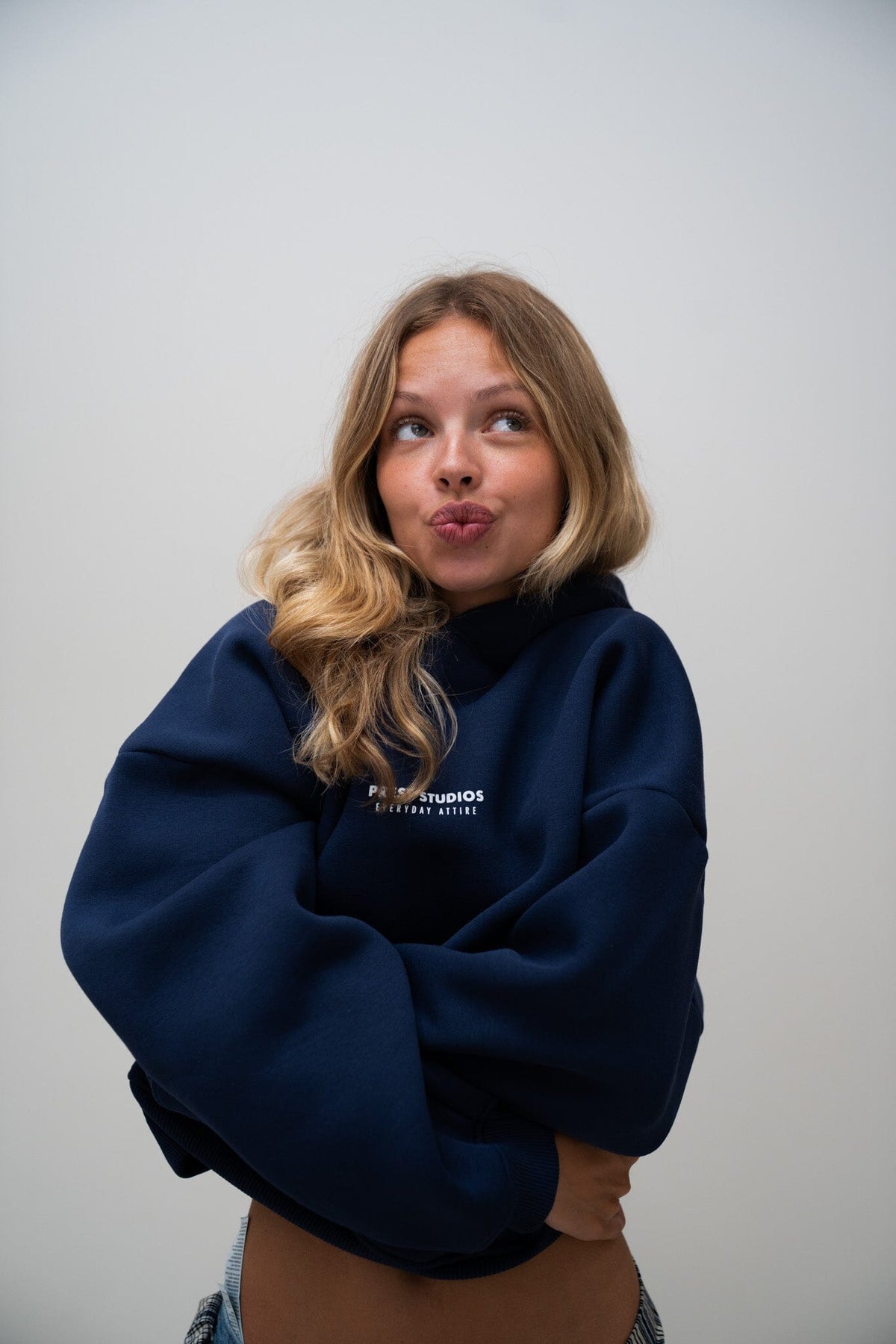 Hoodie Marineblau Hoodie PREST STUDIOS 