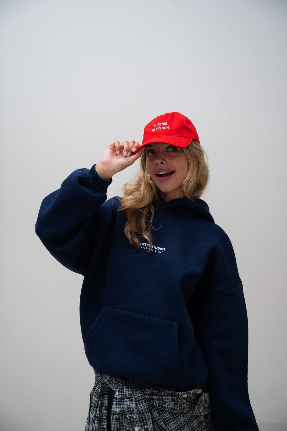 Hoodie Marineblau Hoodie PREST STUDIOS 