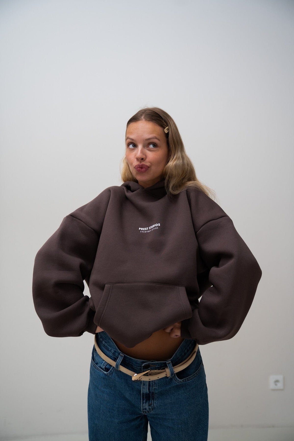 Hoodie Braun PREST STUDIOS 