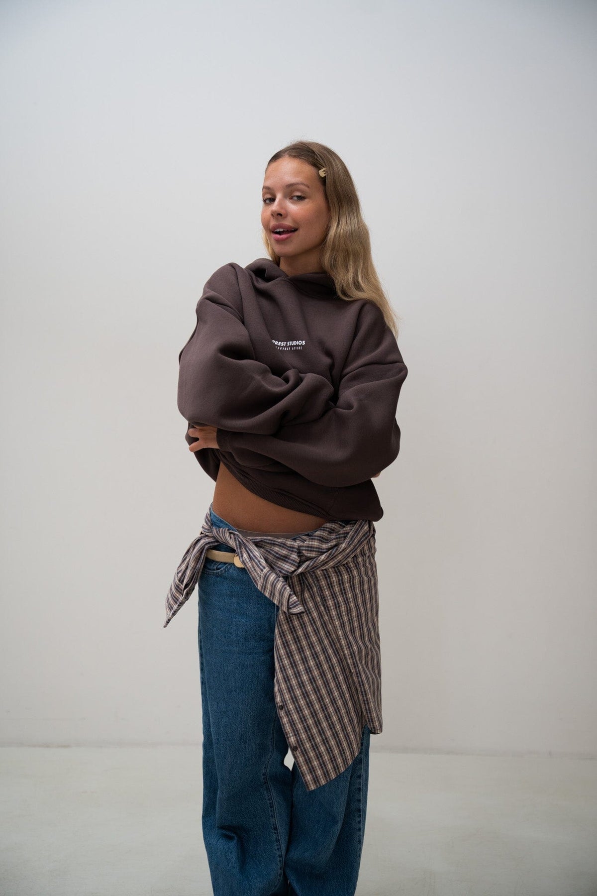 Hoodie Braun PREST STUDIOS 