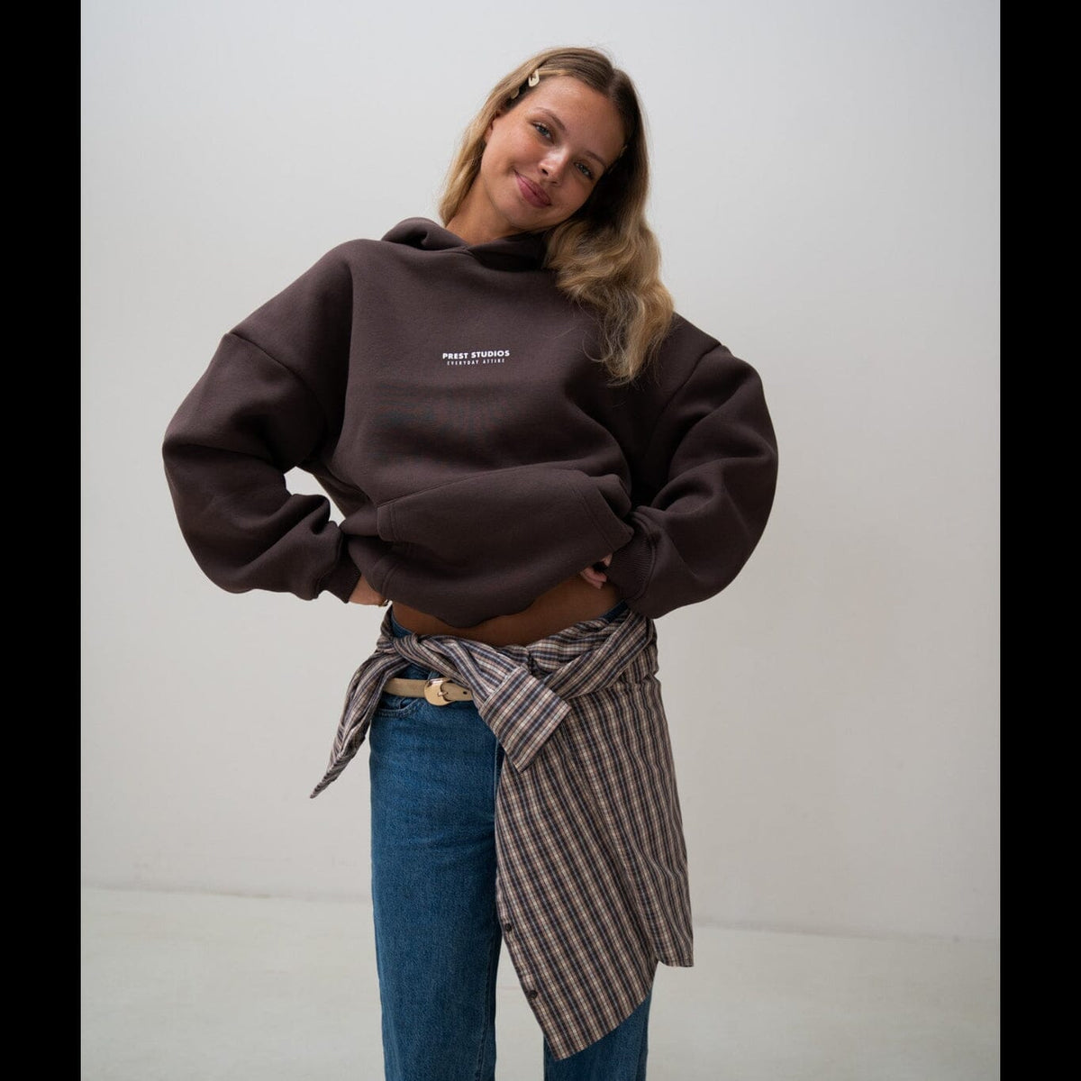 Hoodie Braun PREST STUDIOS 