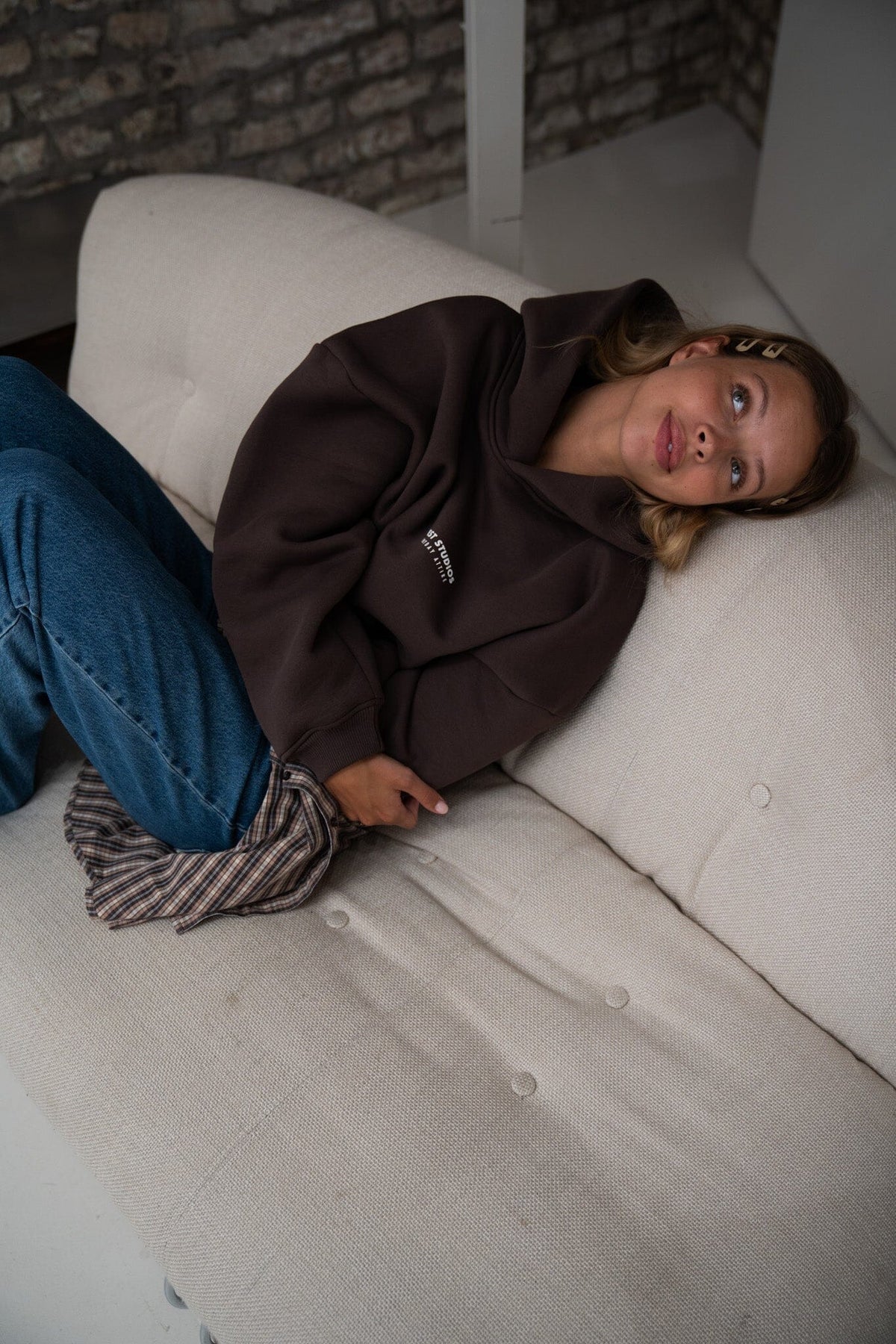 Hoodie Braun PREST STUDIOS 