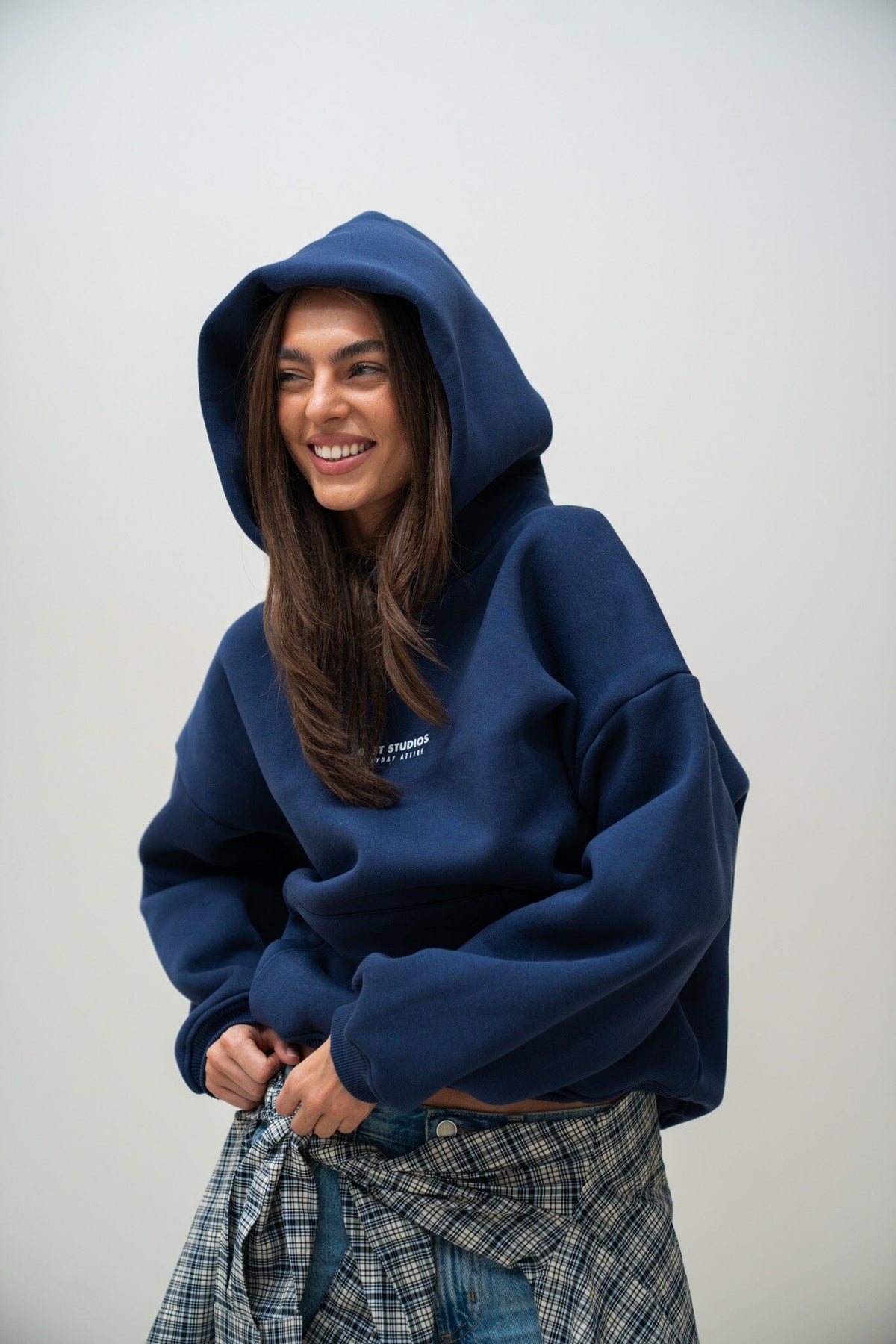 Hoodie Marineblau Hoodie PREST STUDIOS 