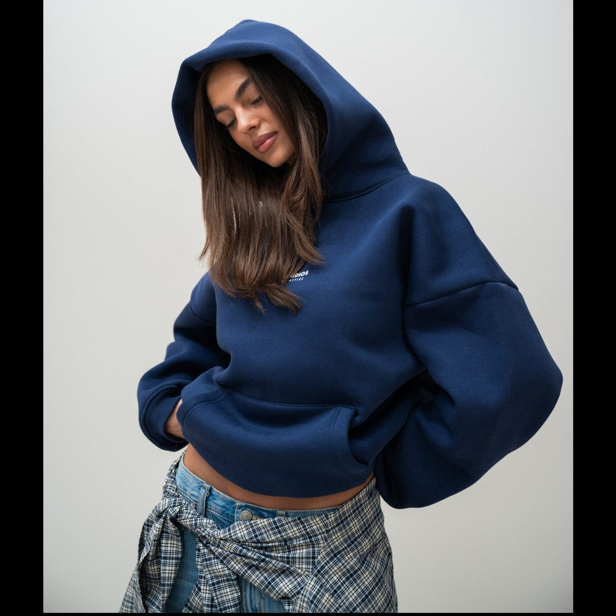 Hoodie Marineblau Hoodie PREST STUDIOS 
