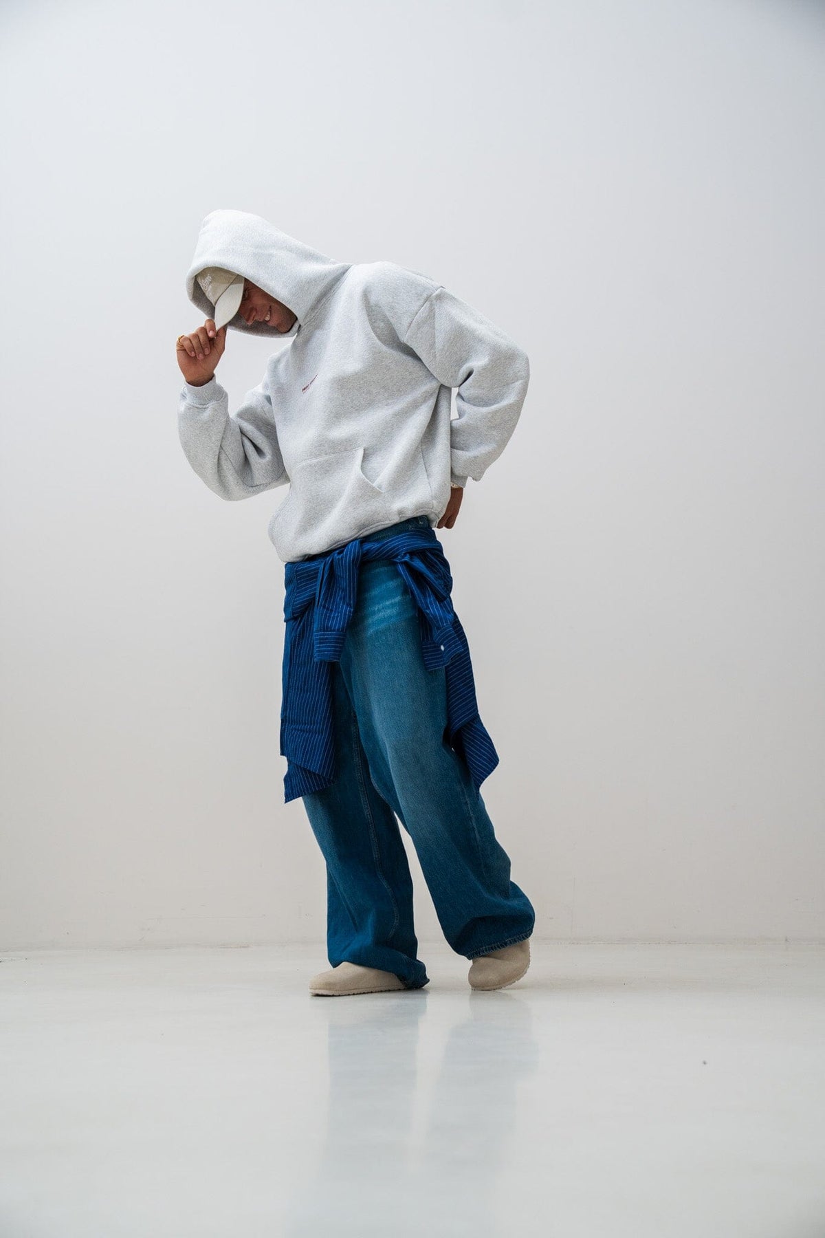 Hoodie Melange Grau PREST STUDIOS 