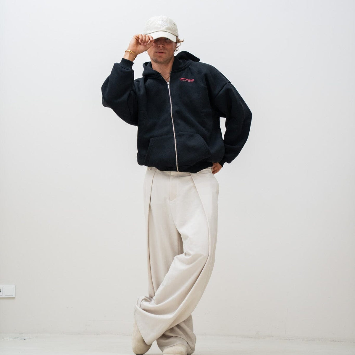 Zip Jacket Schwarz PREST STUDIOS 