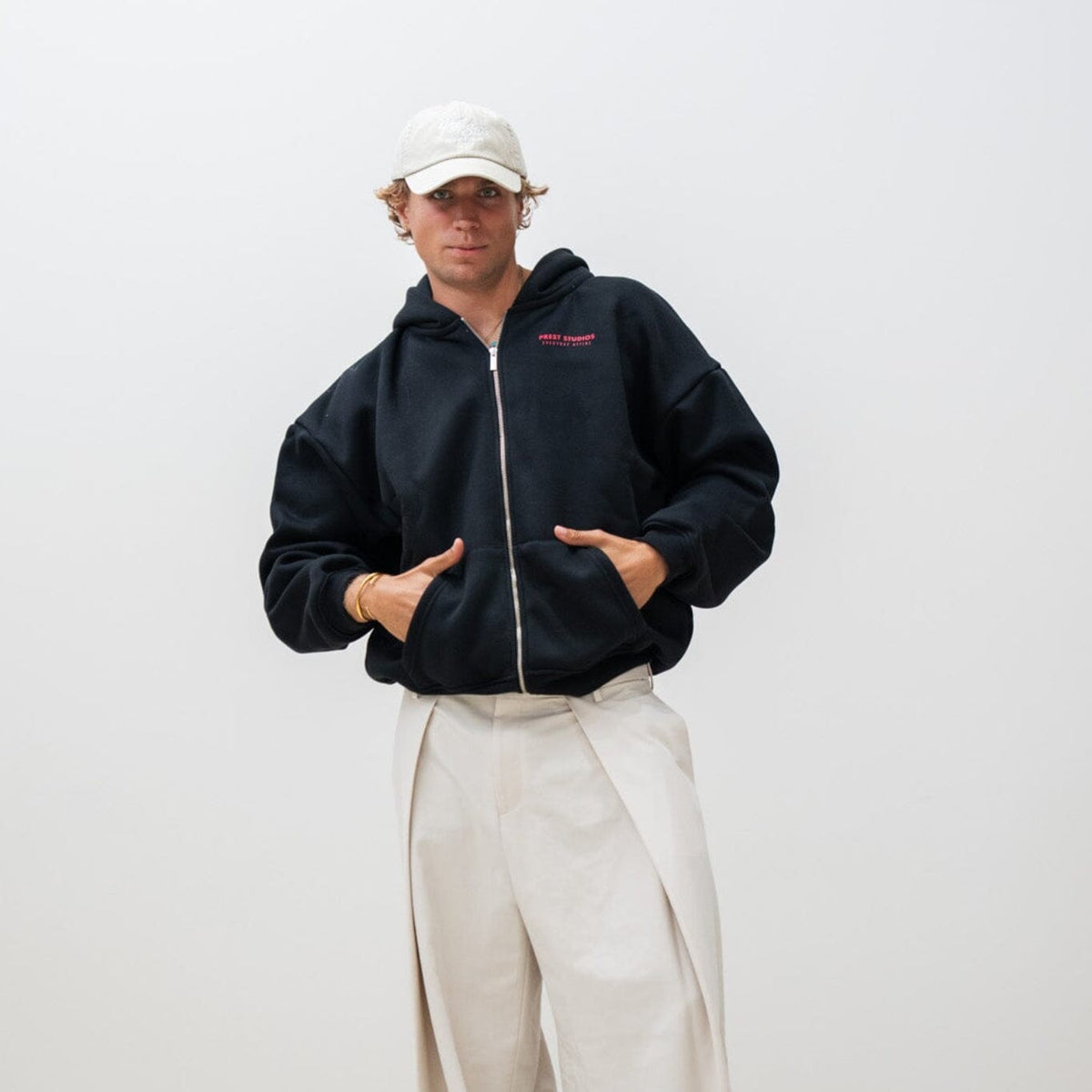 Zip Jacket Schwarz PREST STUDIOS 