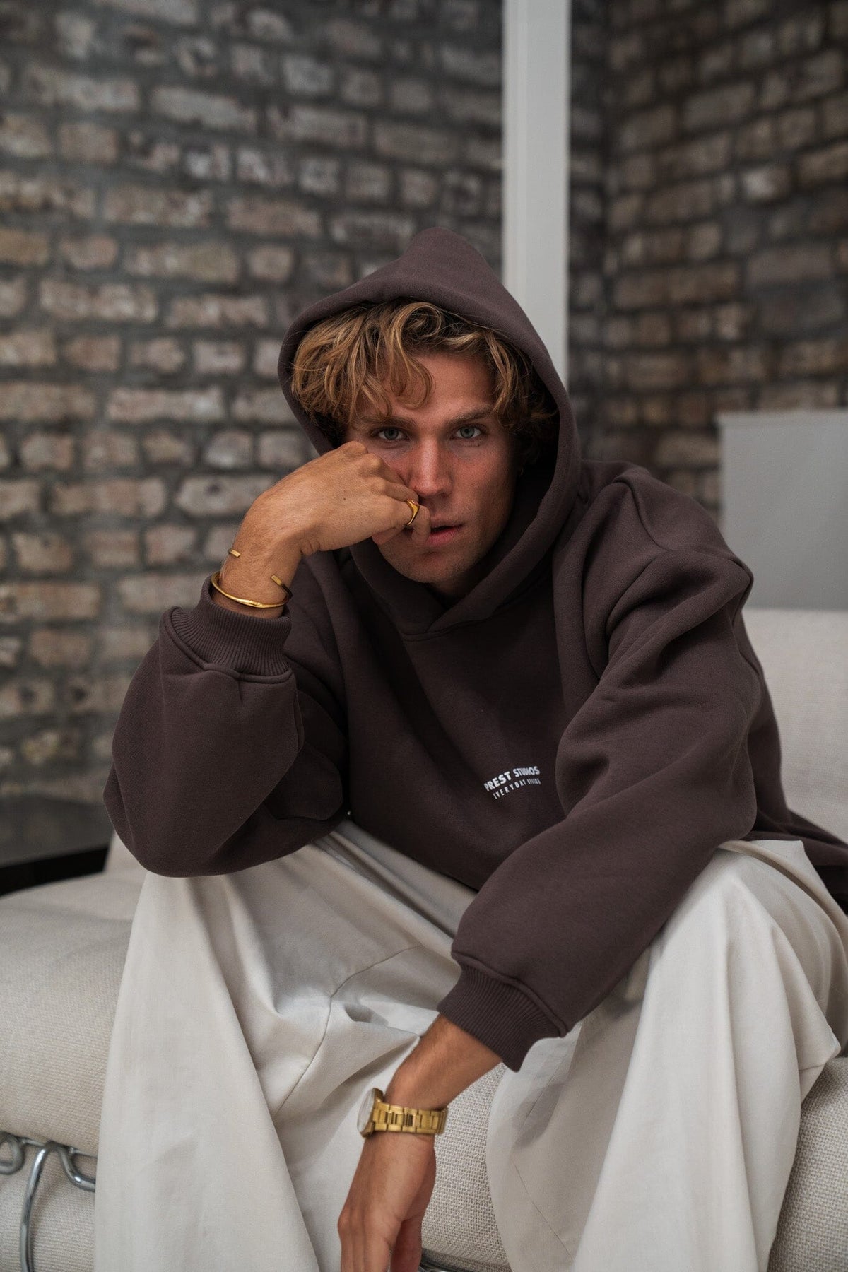 Hoodie Braun PREST STUDIOS 