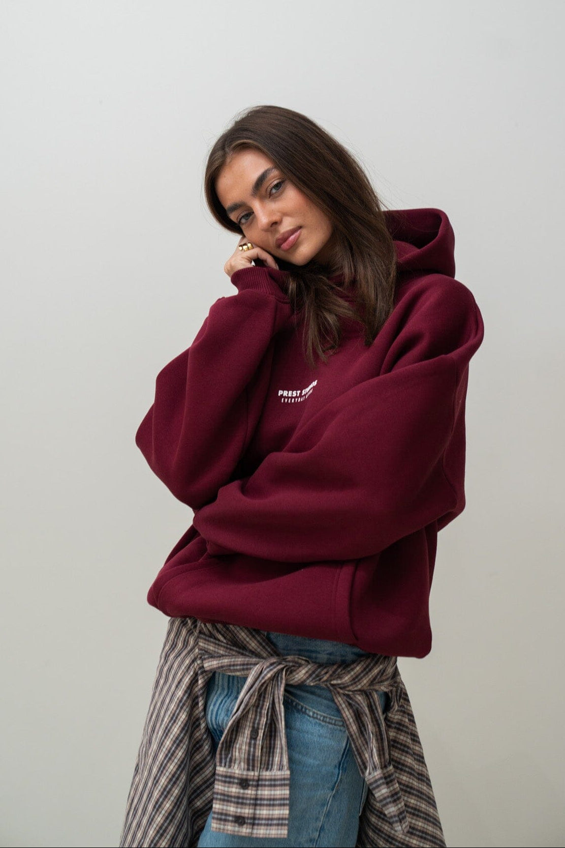 Hoodie Weinrot PREST STUDIOS 