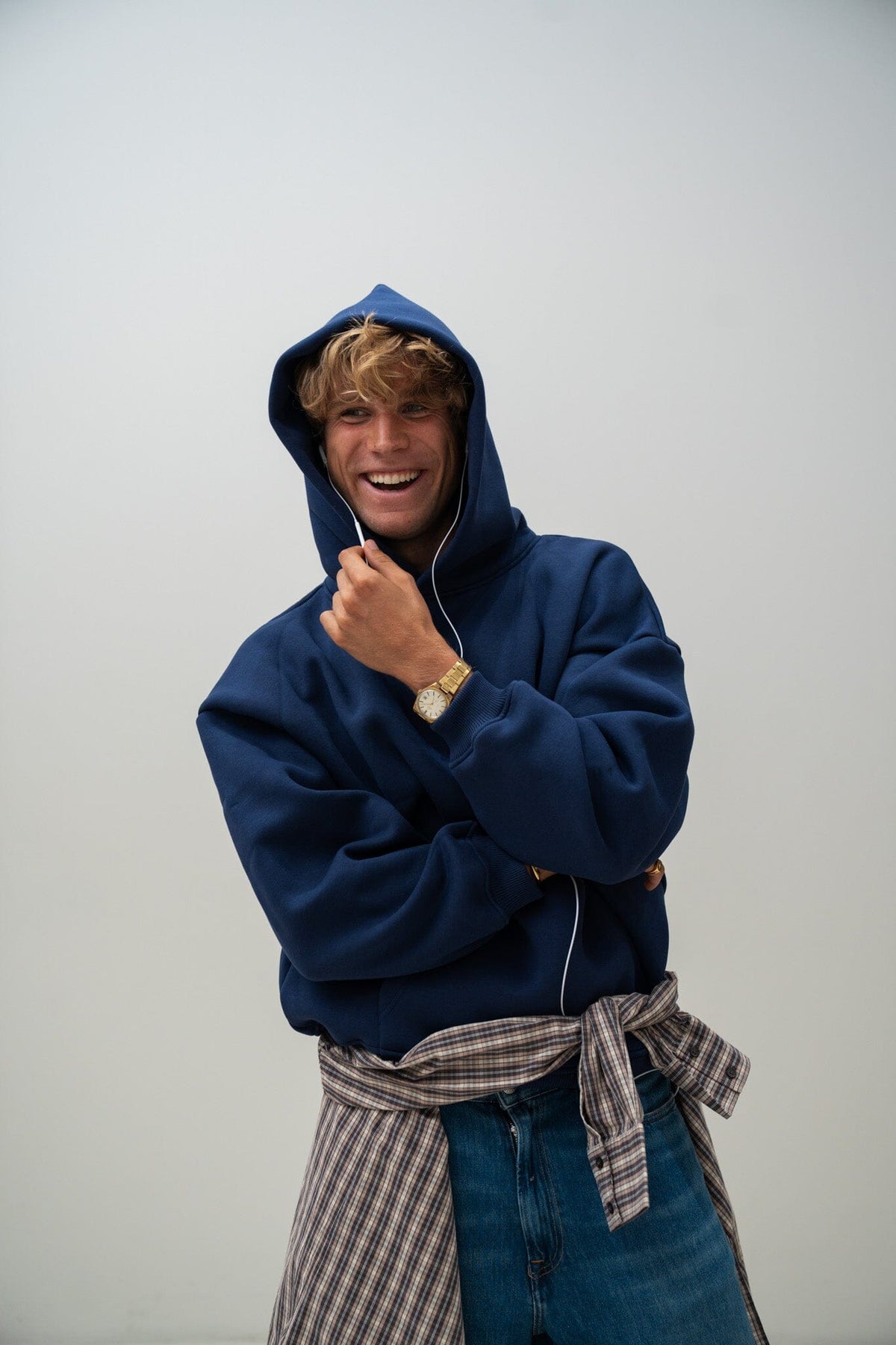 Hoodie Marineblau Hoodie PREST STUDIOS 