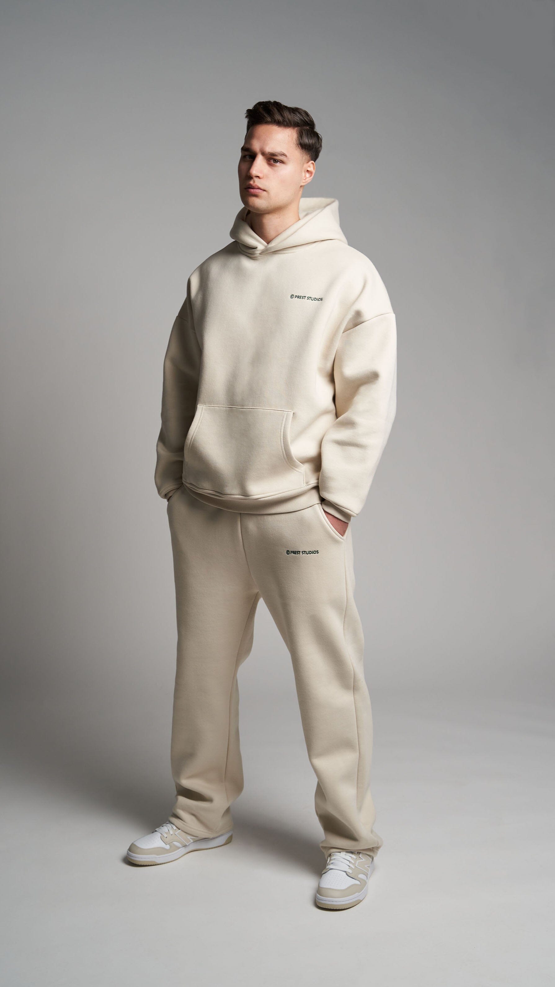 Studio Sweatpants Beige Hoodie PREST STUDIOS 