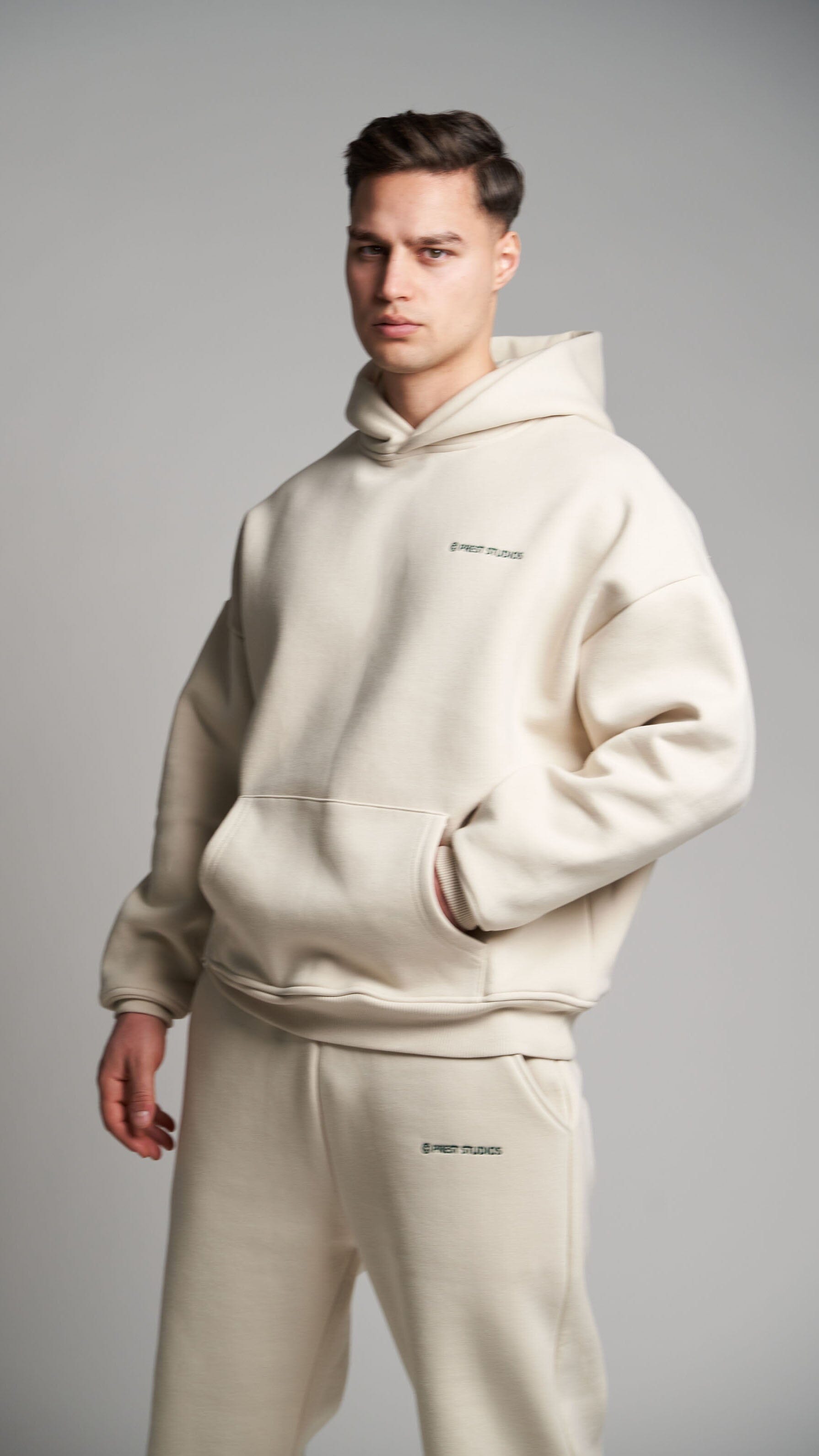 Studio Sweatpants Beige Hoodie PREST STUDIOS 