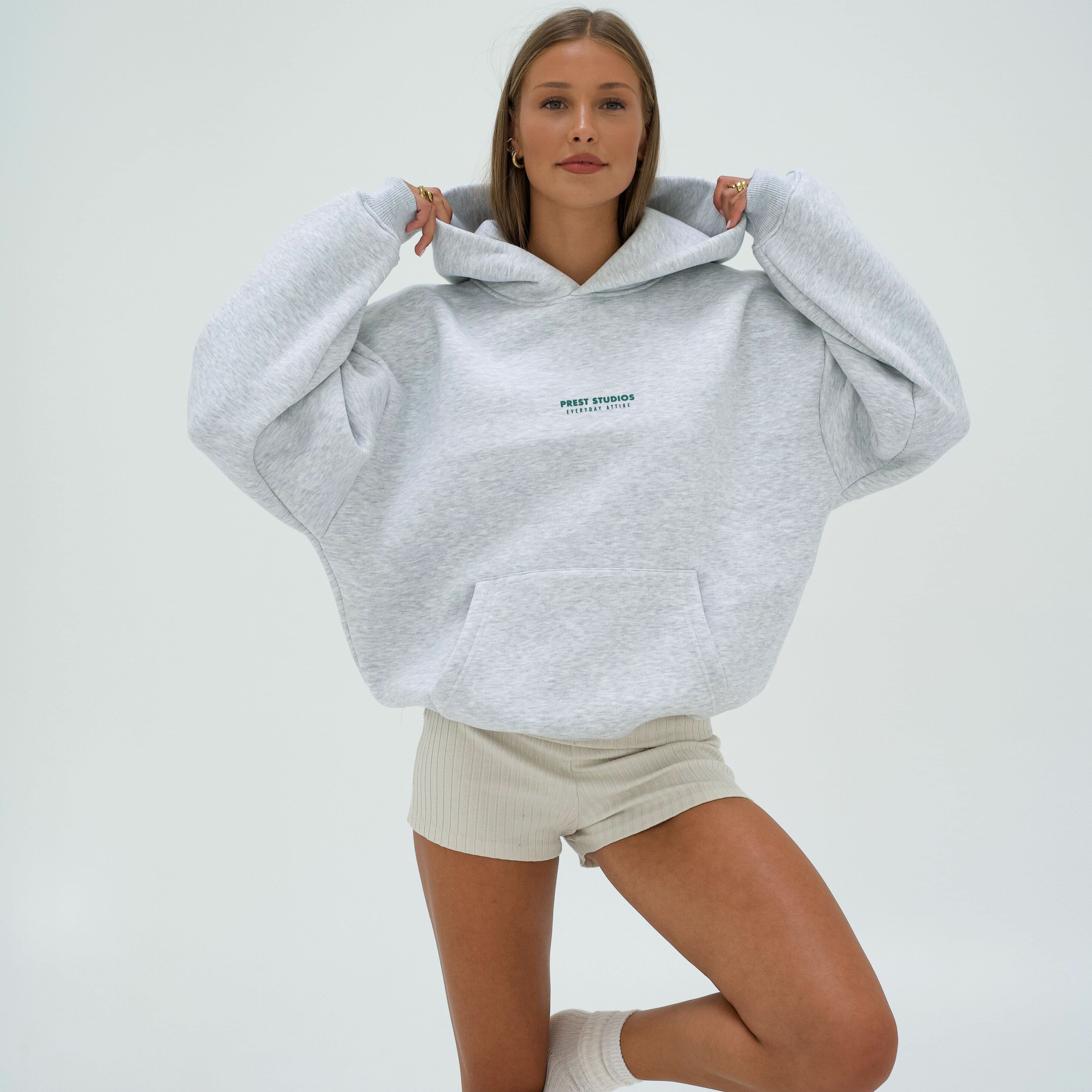 Hoodie Melange Grau PREST STUDIOS 