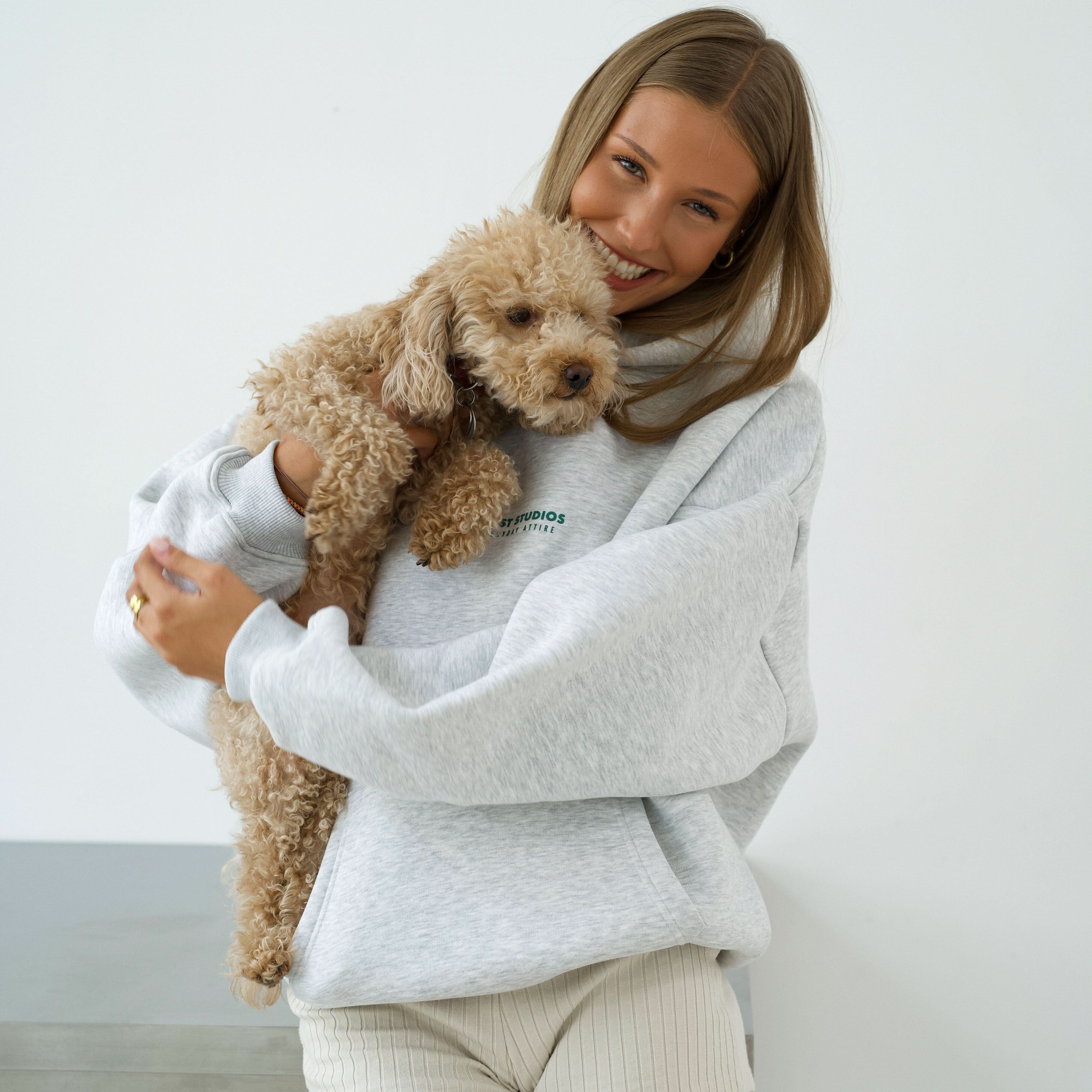 Hoodie Melange Grau PREST STUDIOS 