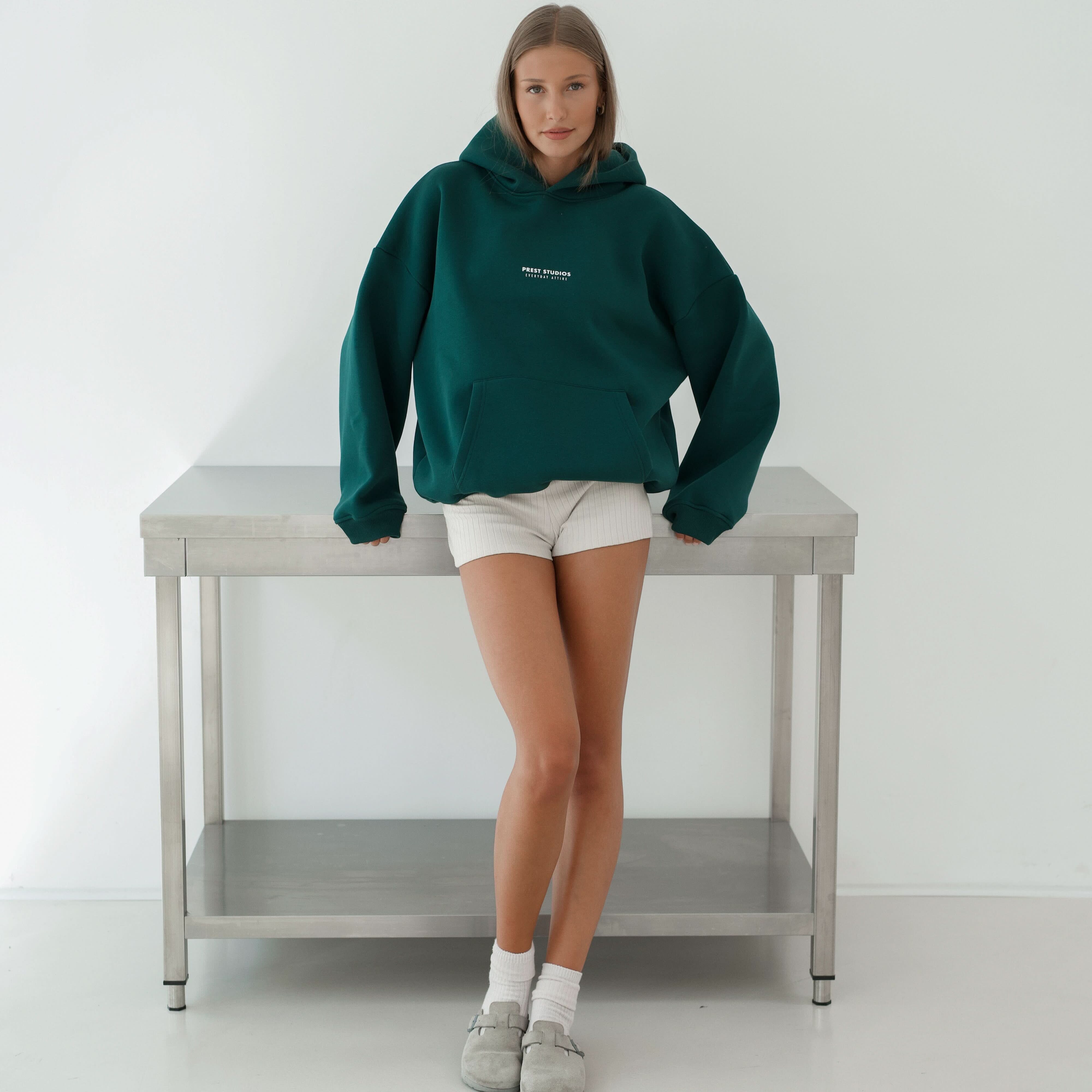 Hoodie Grün Hoodie PREST STUDIOS 