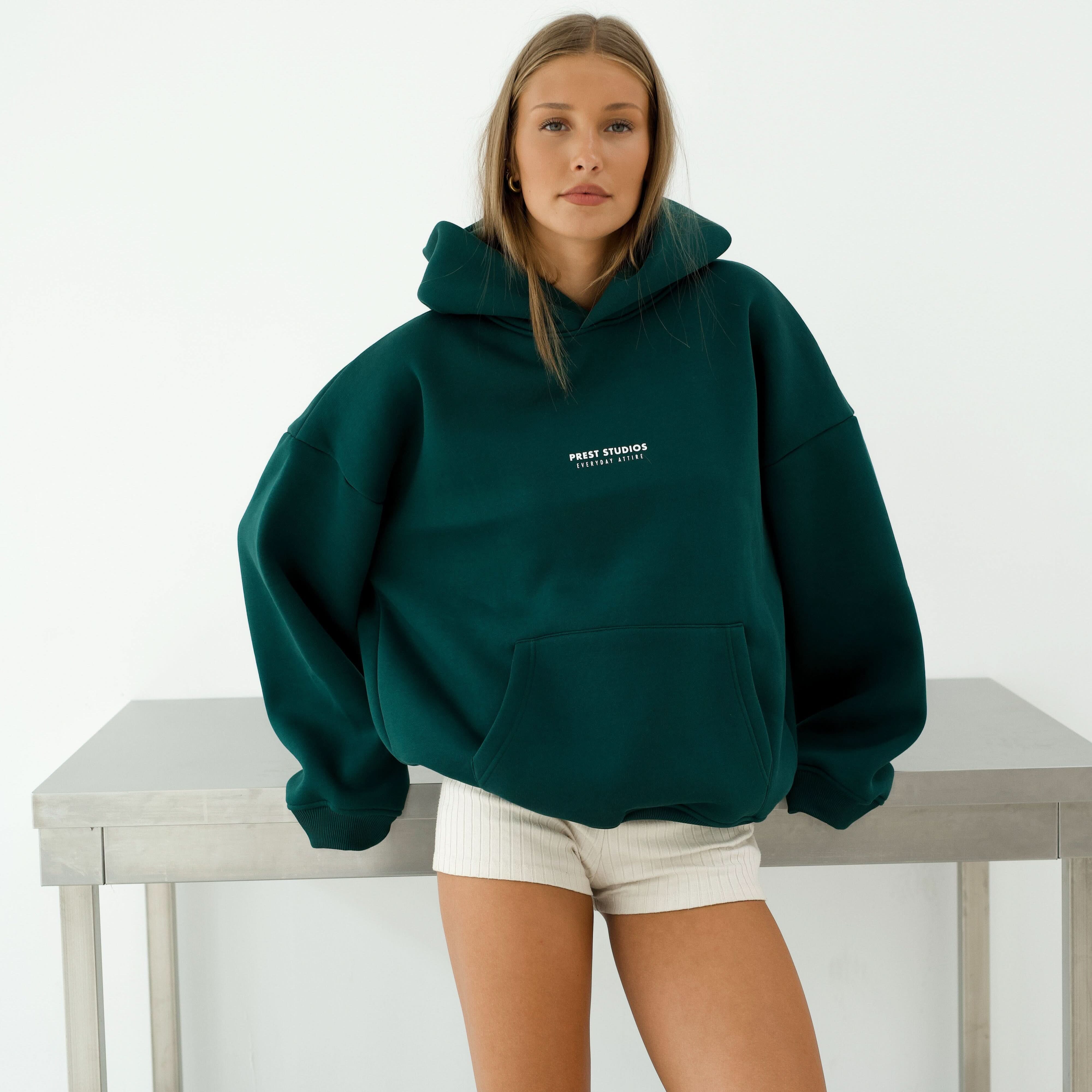 Hoodie Grün Hoodie PREST STUDIOS 