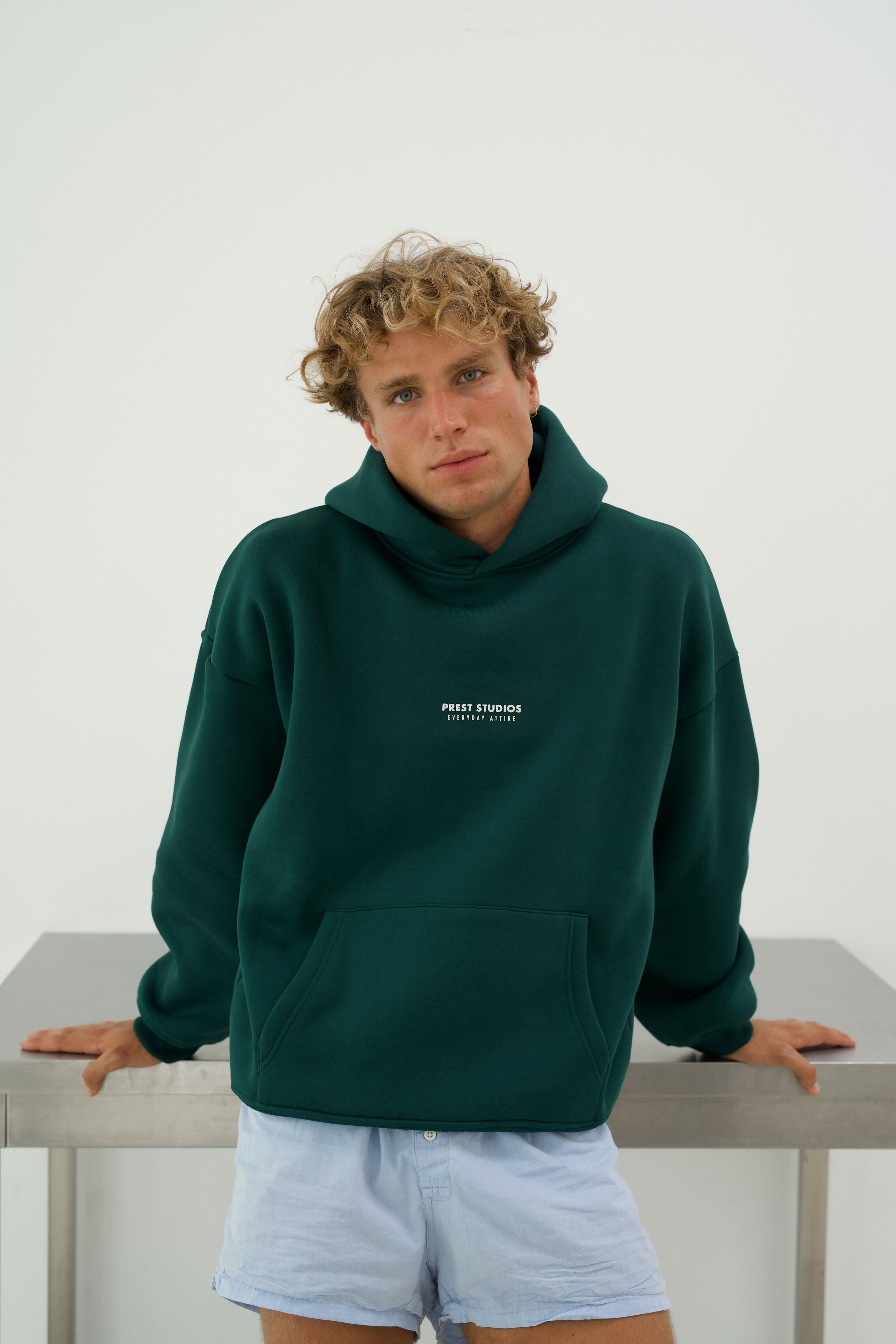 Hoodie Grün Hoodie PREST STUDIOS 