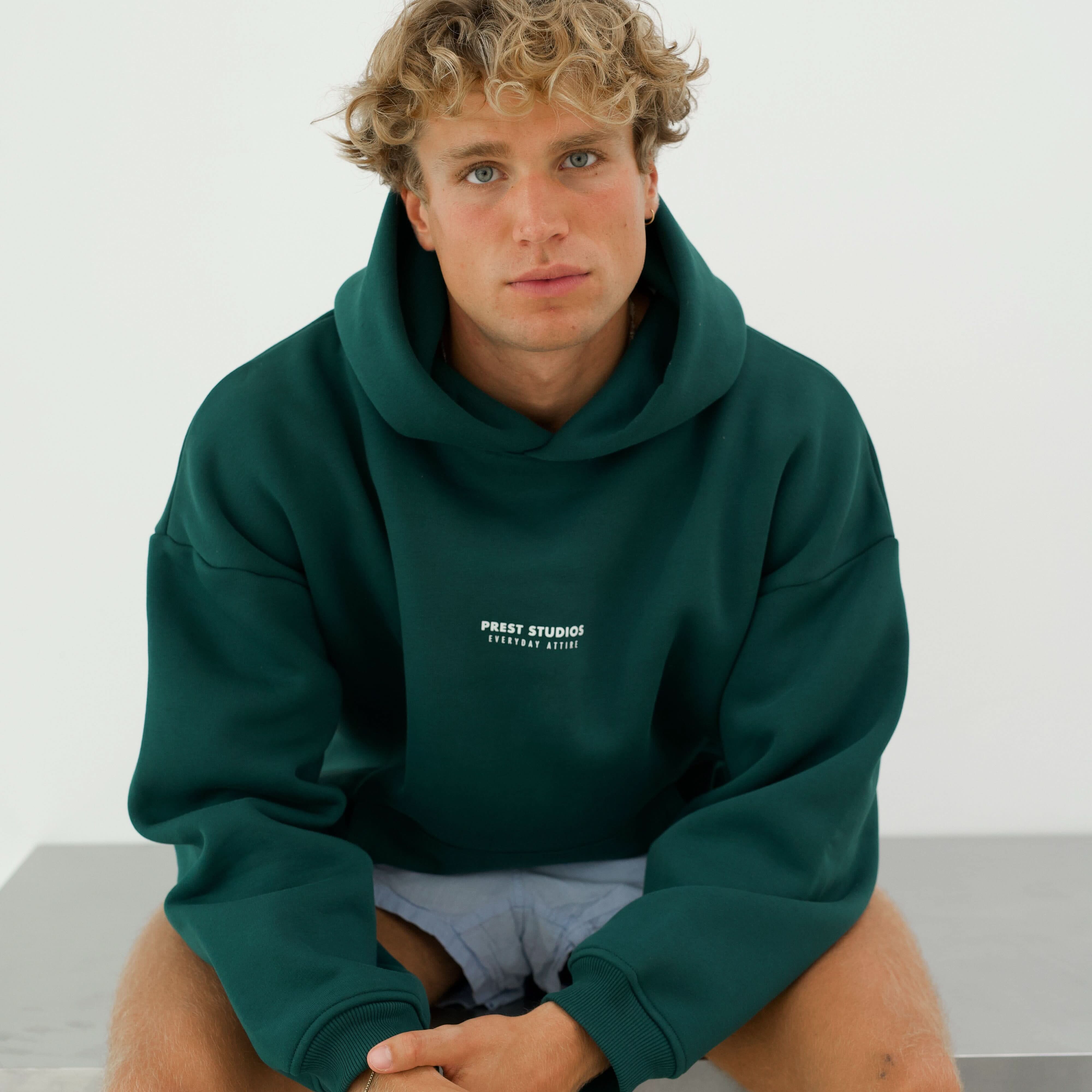 Hoodie Grün Hoodie PREST STUDIOS 