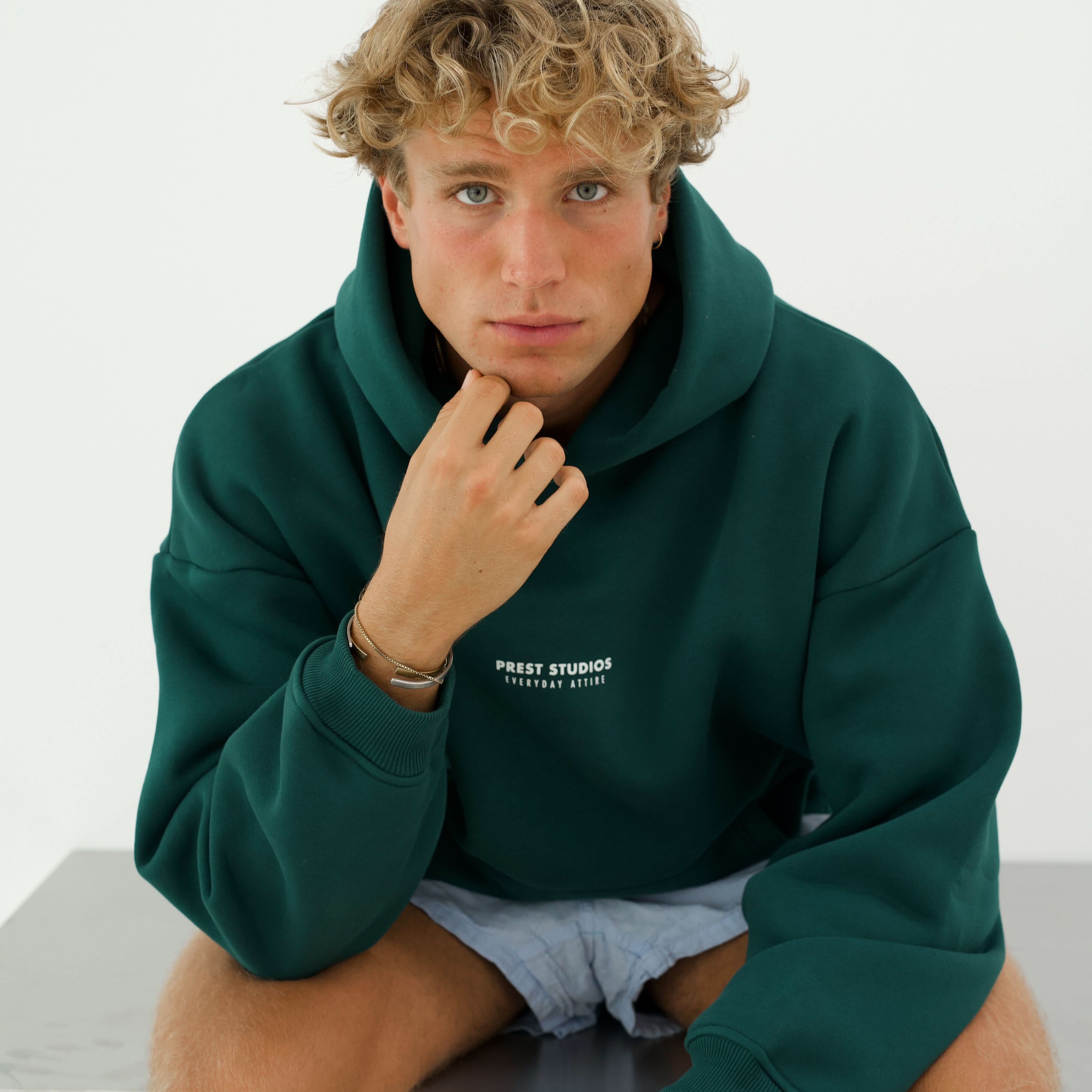 Hoodie Grün Hoodie PREST STUDIOS 