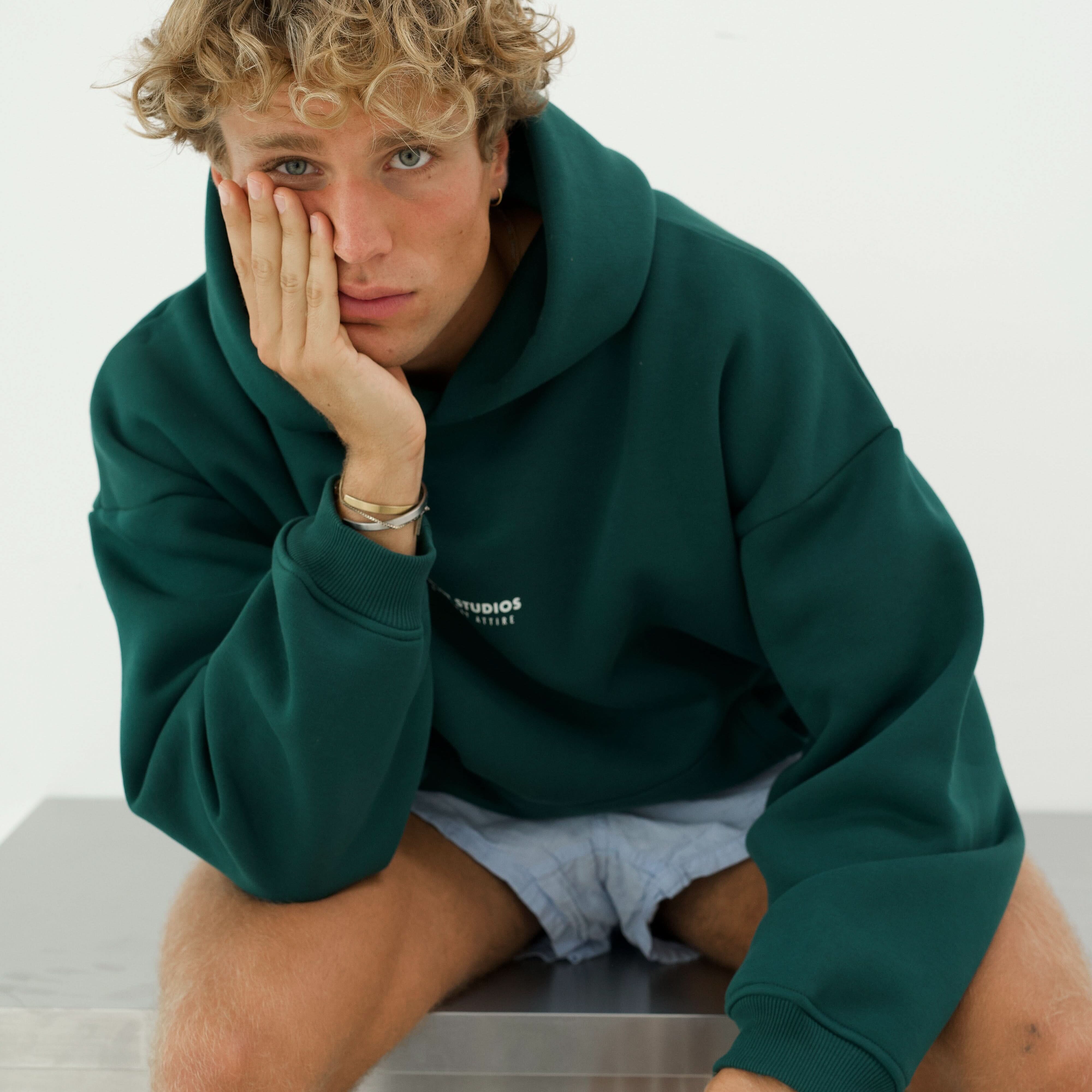 Hoodie Grün Hoodie PREST STUDIOS 