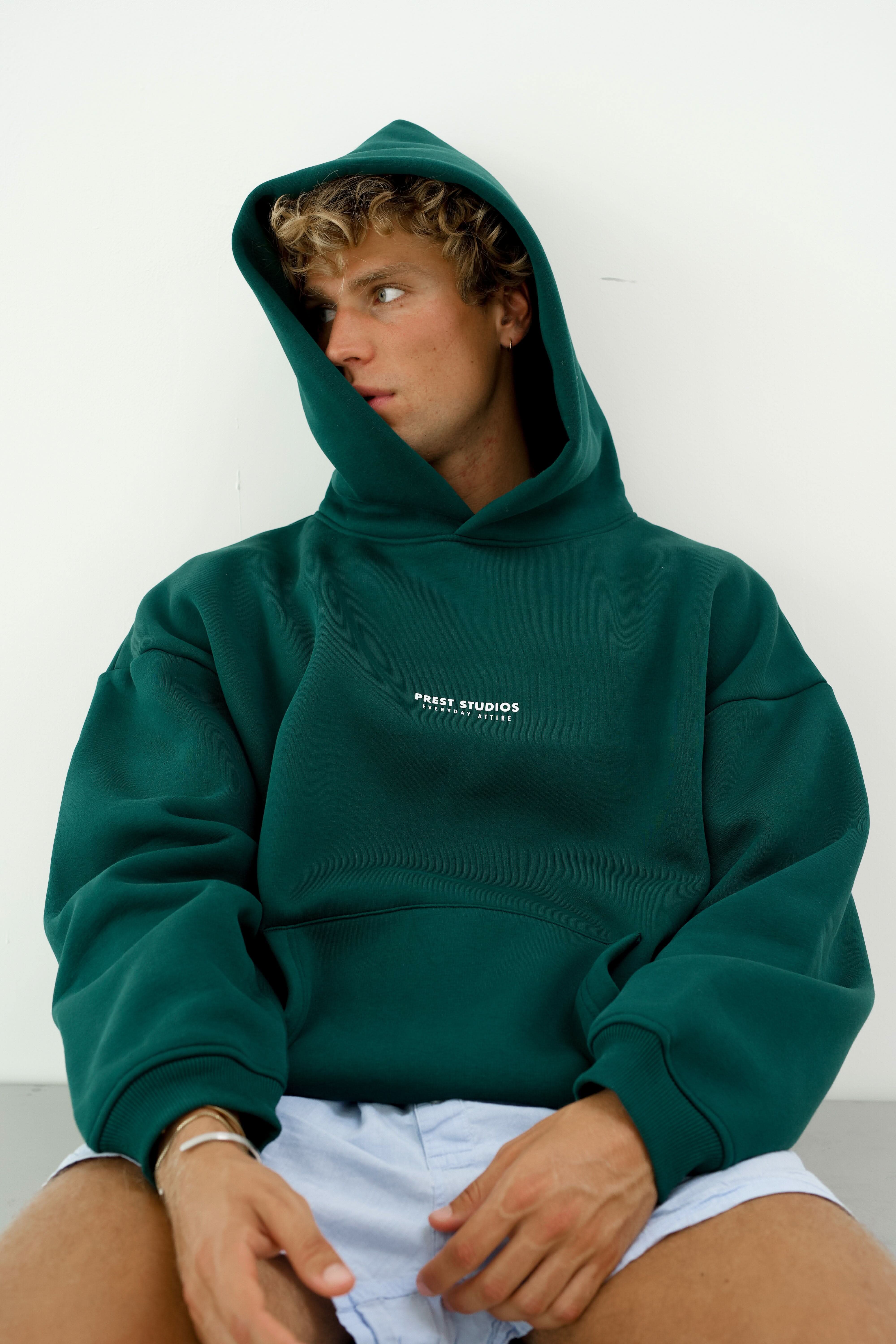 Hoodie Grün Hoodie PREST STUDIOS 