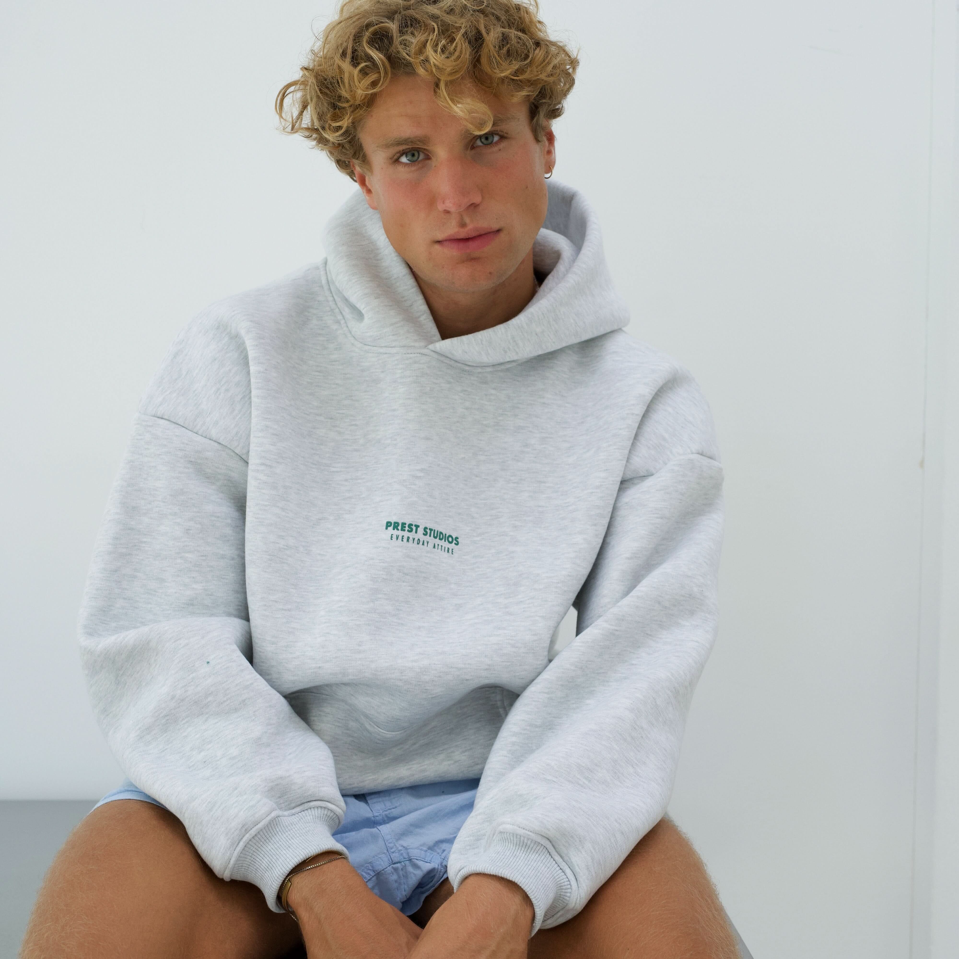 Hoodie Melange Grau PREST STUDIOS 