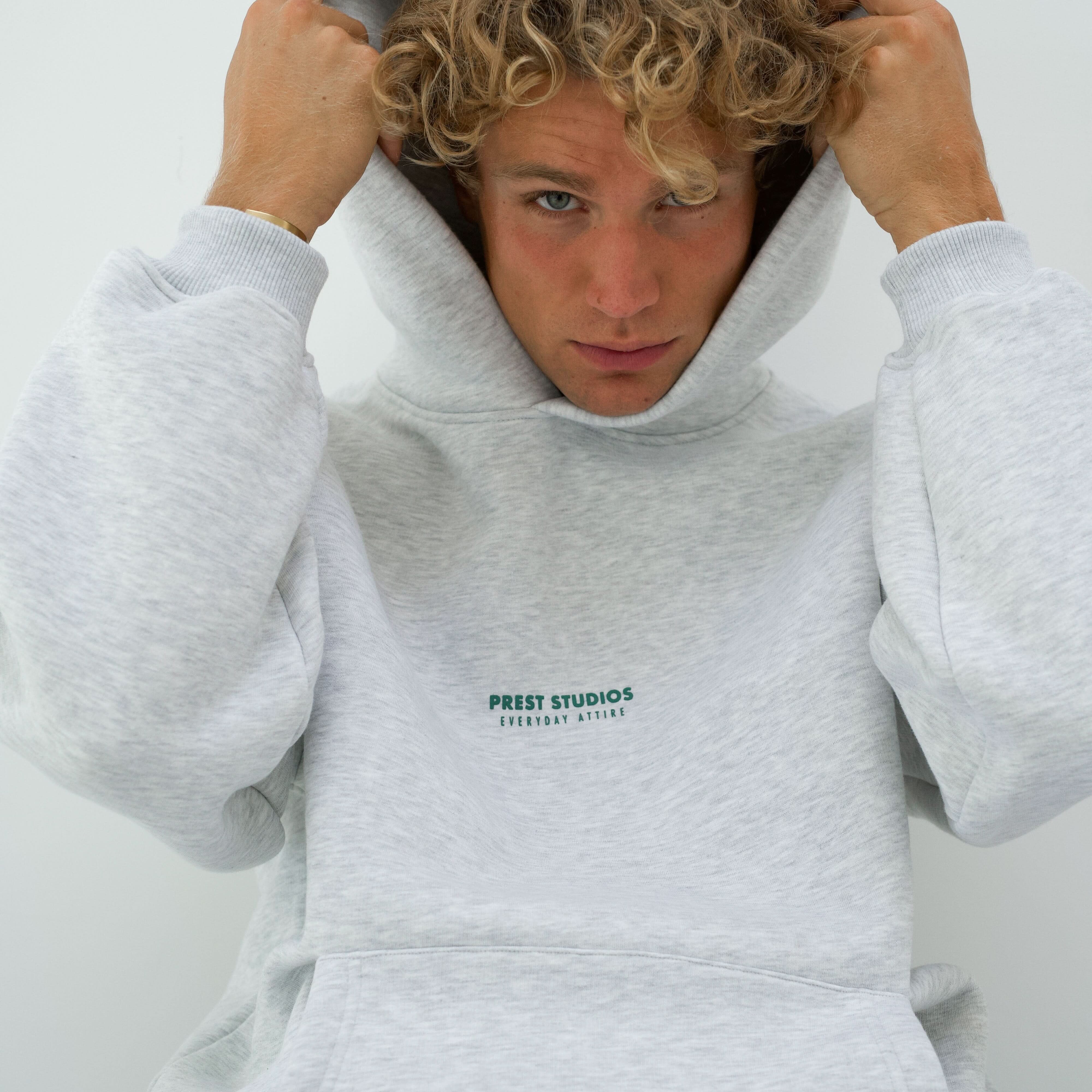 Hoodie Melange Grau PREST STUDIOS 