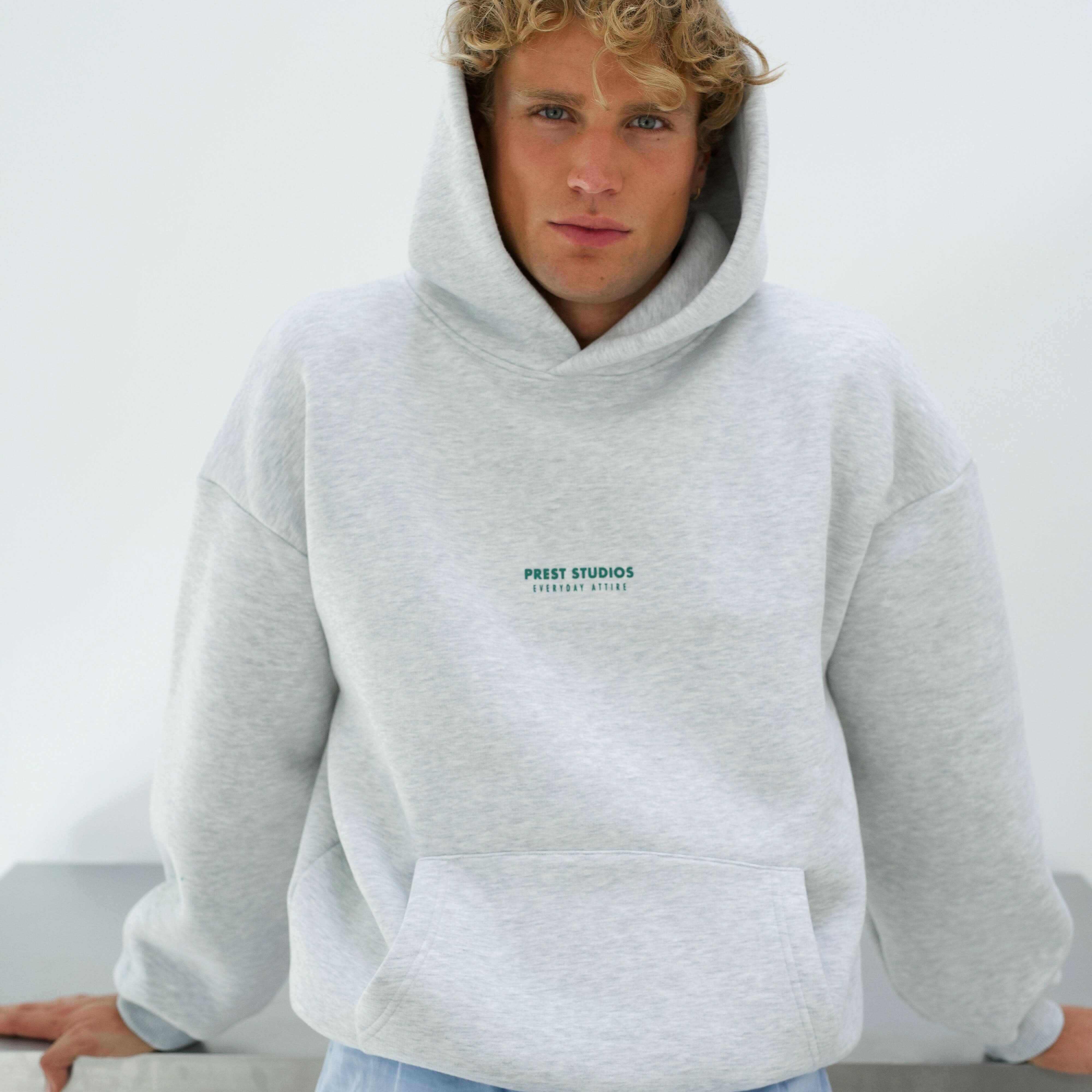 Hoodie Melange Grau PREST STUDIOS 