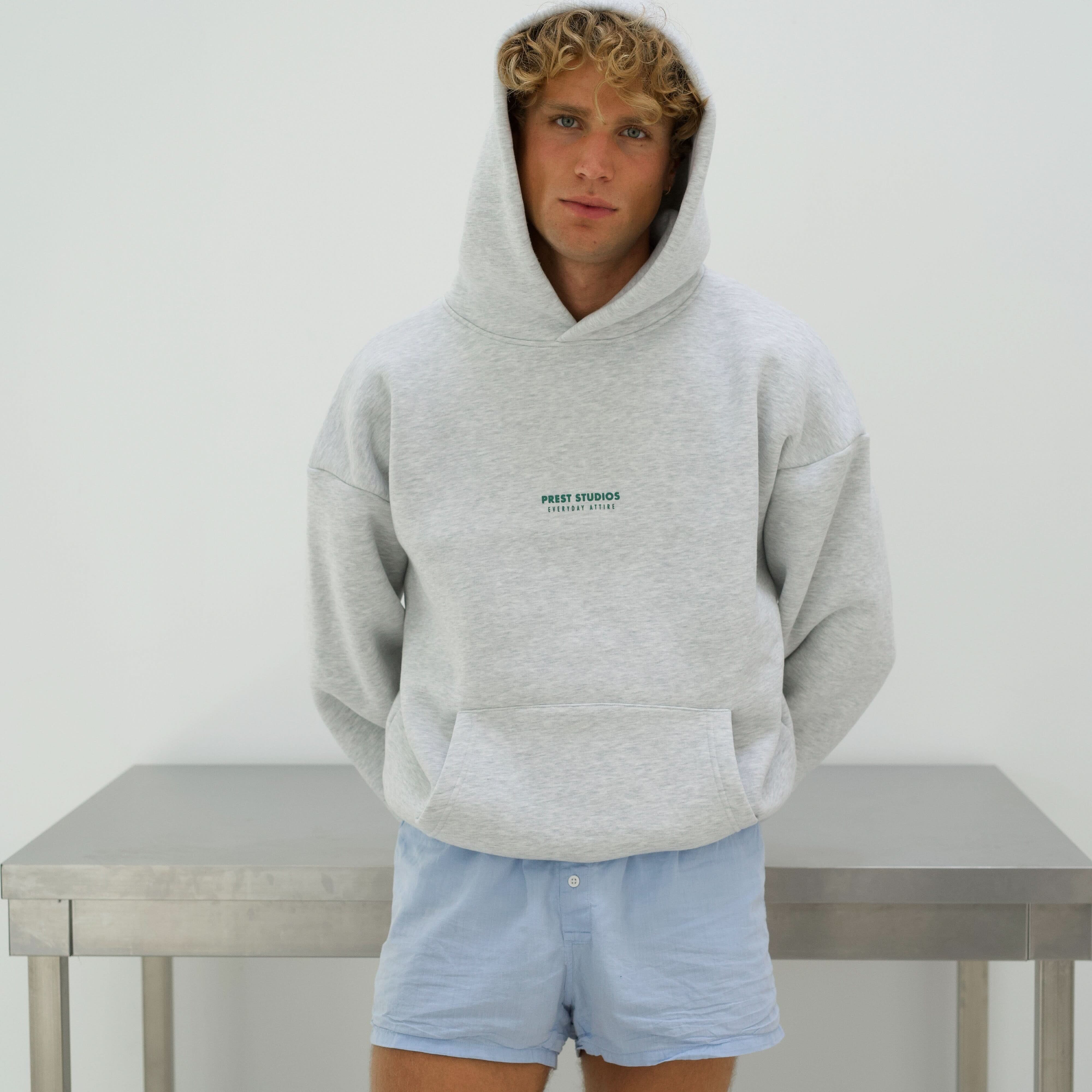 Hoodie Melange Grau PREST STUDIOS 