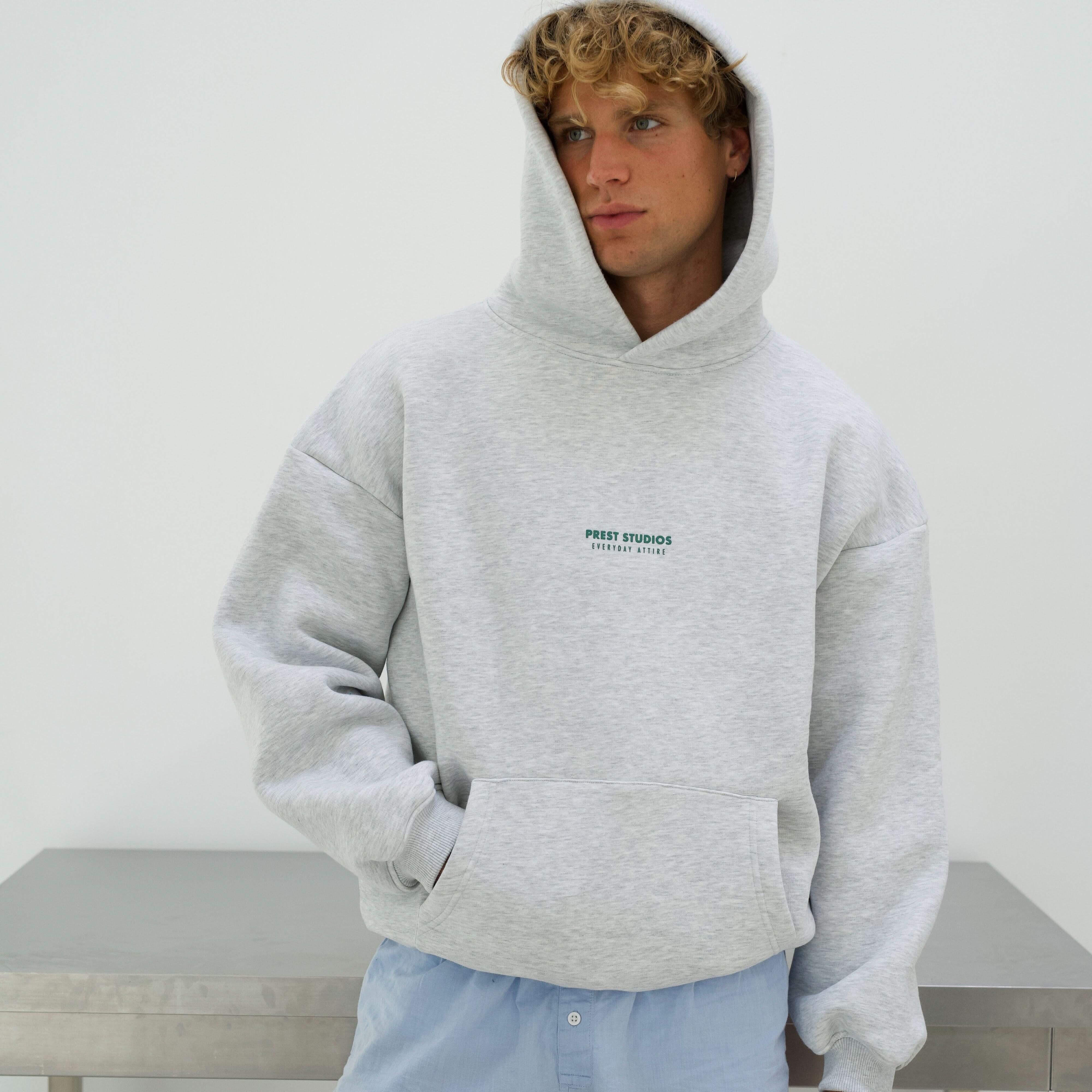Hoodie Melange Grau PREST STUDIOS 